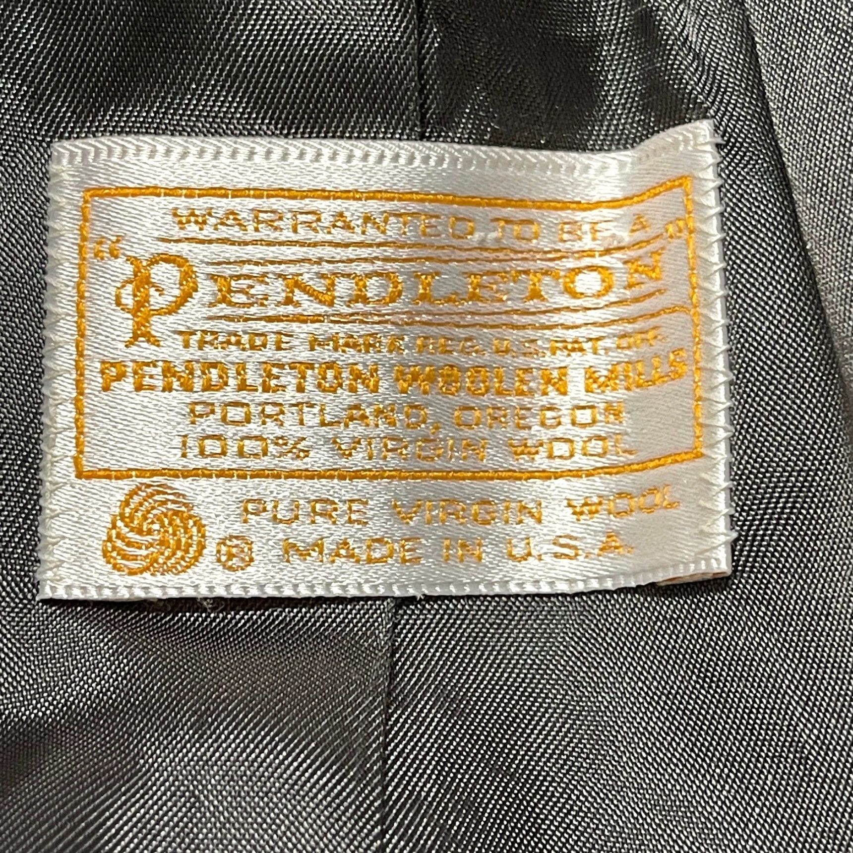 Pendleton VINTAGE Pendleton Blazer Jacket Womens 14 Gray 100% Wool Hole Shoulder Shirt Size XL / US 12-14 / IT 48-50 - 4 Thumbnail