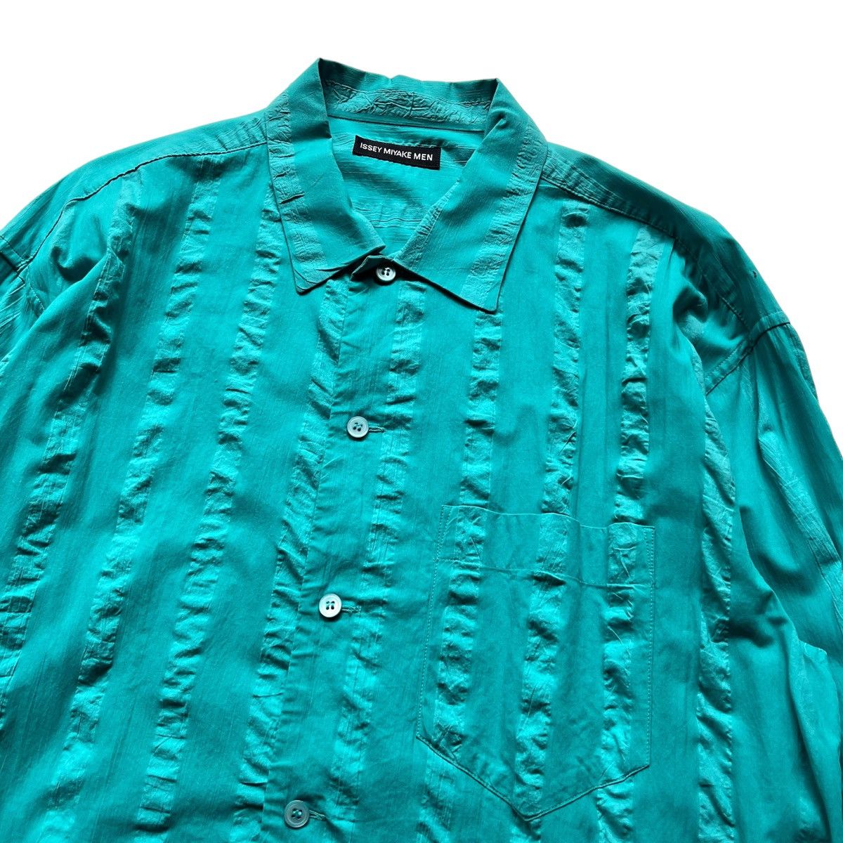 Issey Miyake × Japanese Brand Vintage Issey Miyake Button Up Shirt Long Sleeve Size US L / EU 52-54 / 3 - 4 Thumbnail