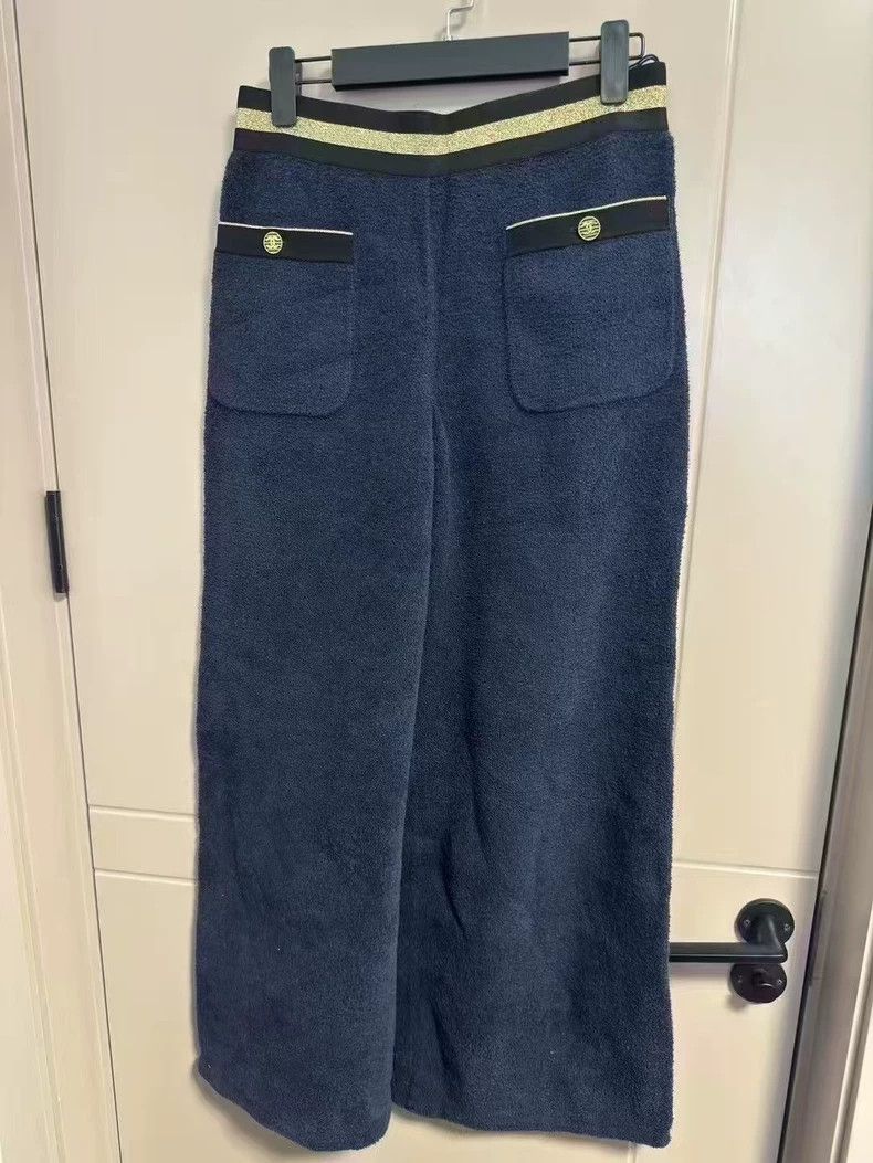 Chanel Chanel Blue Gold Button Towel Trousers-yf Size US 38 / EU 54 - 1 Thumbnail