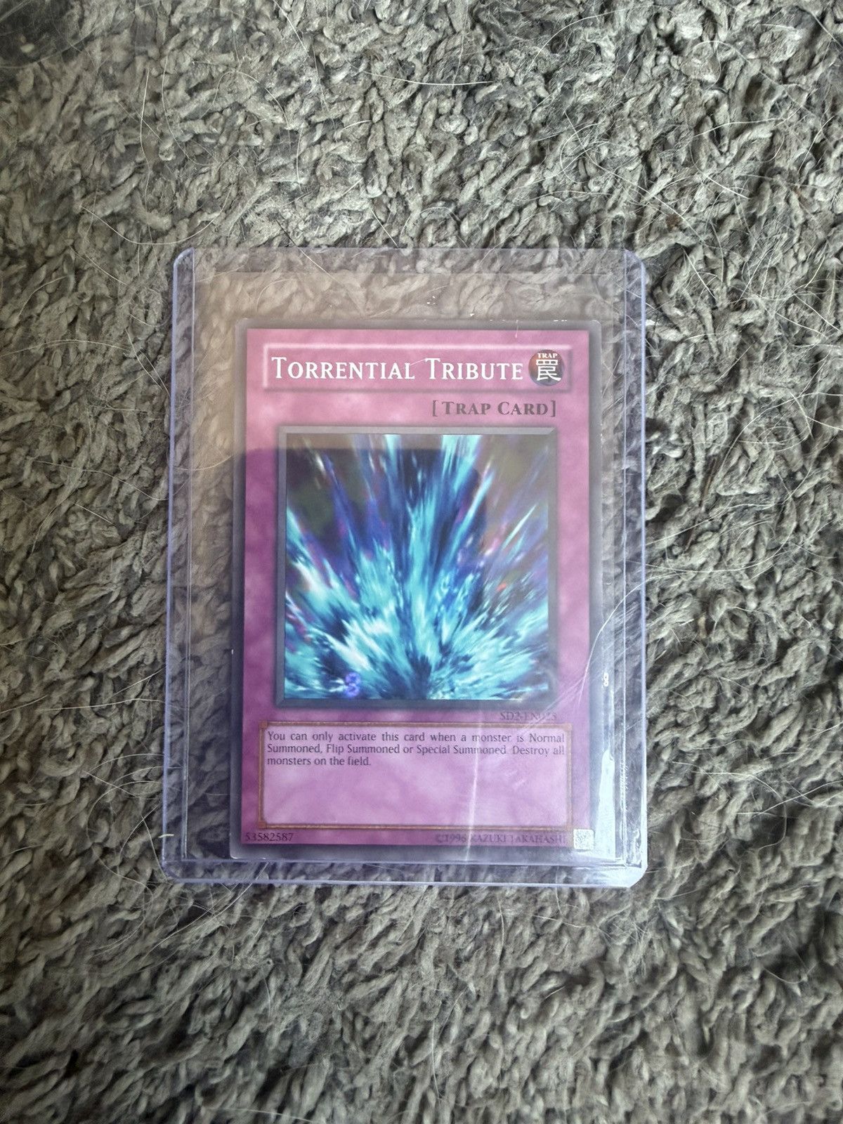 Vintage 1996 Konami Yu-Gi-Oh! Torrential Tribute Card Size ONE SIZE - 1 Thumbnail