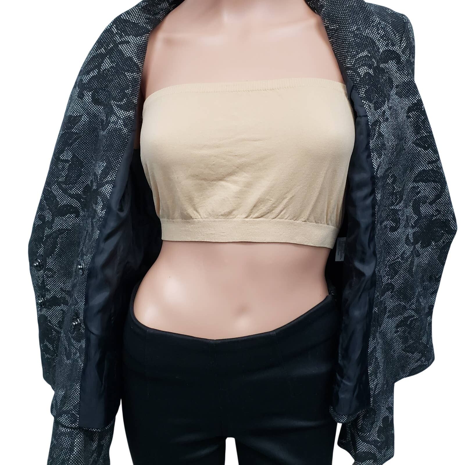 H&M H&M Floral Fitted Blazer Jacket Bell Sleeve Snap Closure 8 Size M / US 6-8 / IT 42-44 - 12 Thumbnail