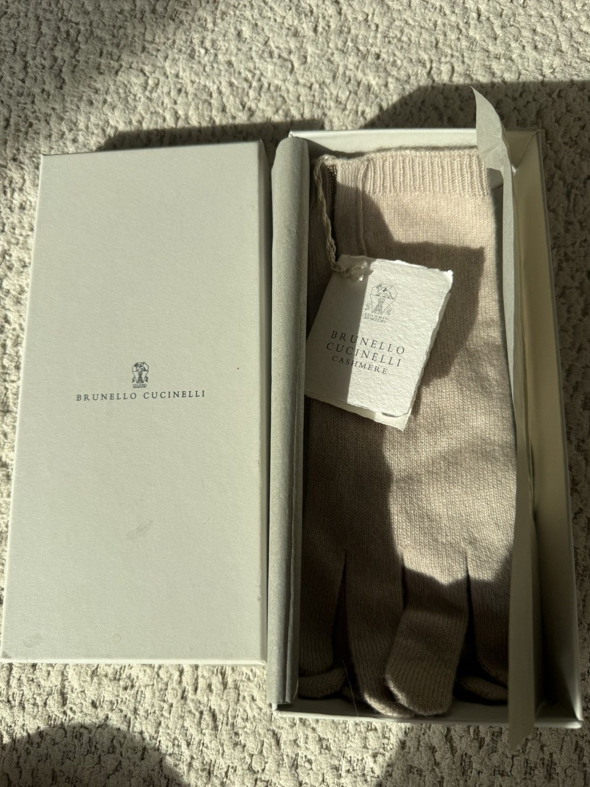 Brunello Cucinelli NWT Brunello Cucinelli Cashmere Glove w/ Monili Detai Size ONE SIZE - 3 Thumbnail
