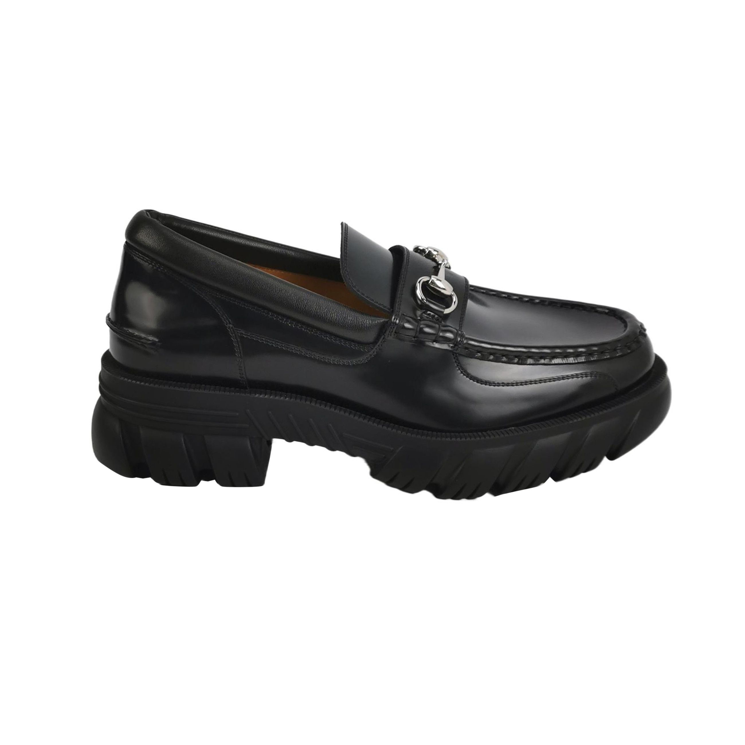 Gucci Gucci Chunky Horsebit Leather Loafers 43.5 Size US 10 / EU 43 - 1 Thumbnail