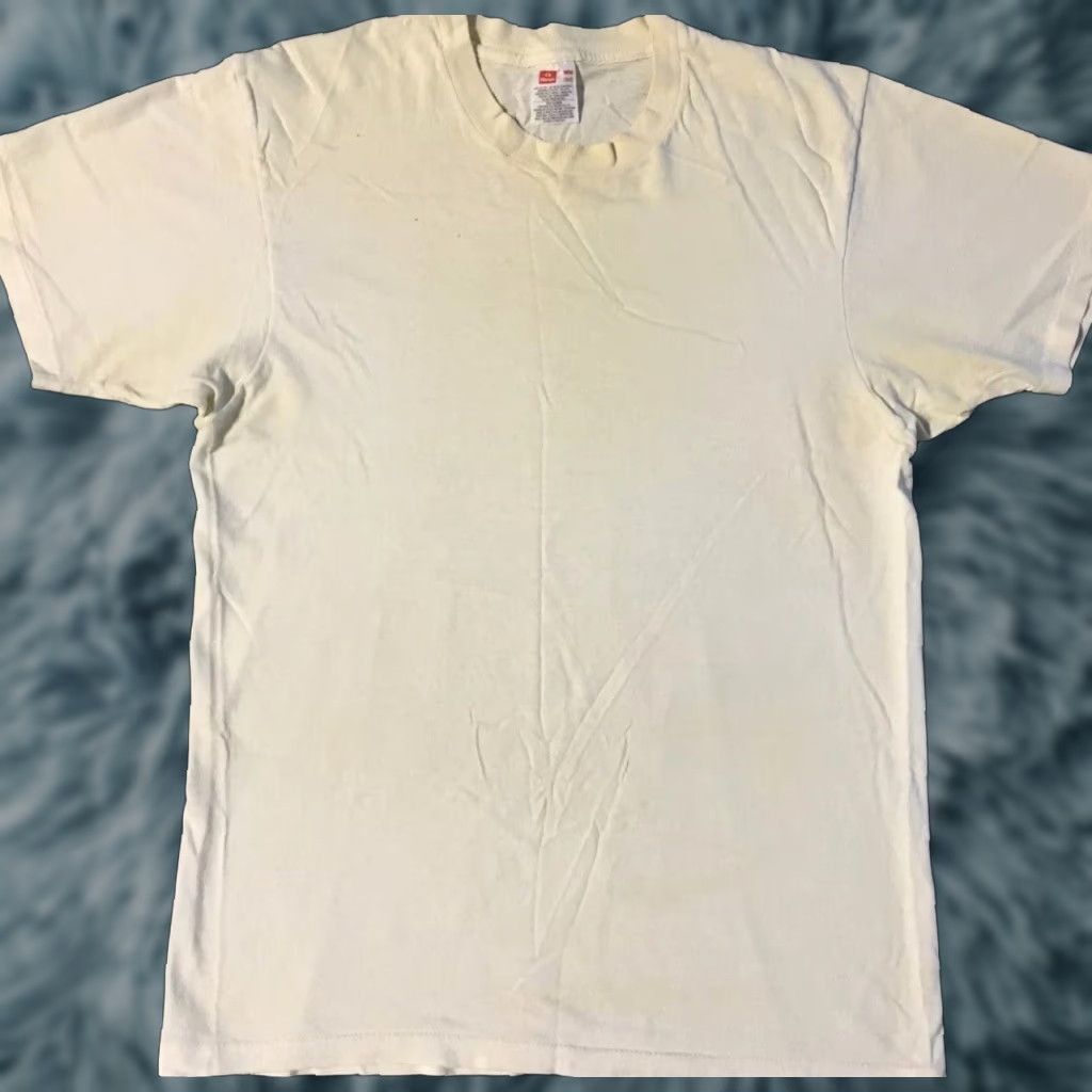 Hanes Vtg Hanes Faded 80s 90s Shirt S White Distressed Grunge Biker Punk Skate Surf Trucker 90s USA California Classic Retro Rock Mechanic Fitness Size US S / EU 44-46 / 1 - 1 Thumbnail
