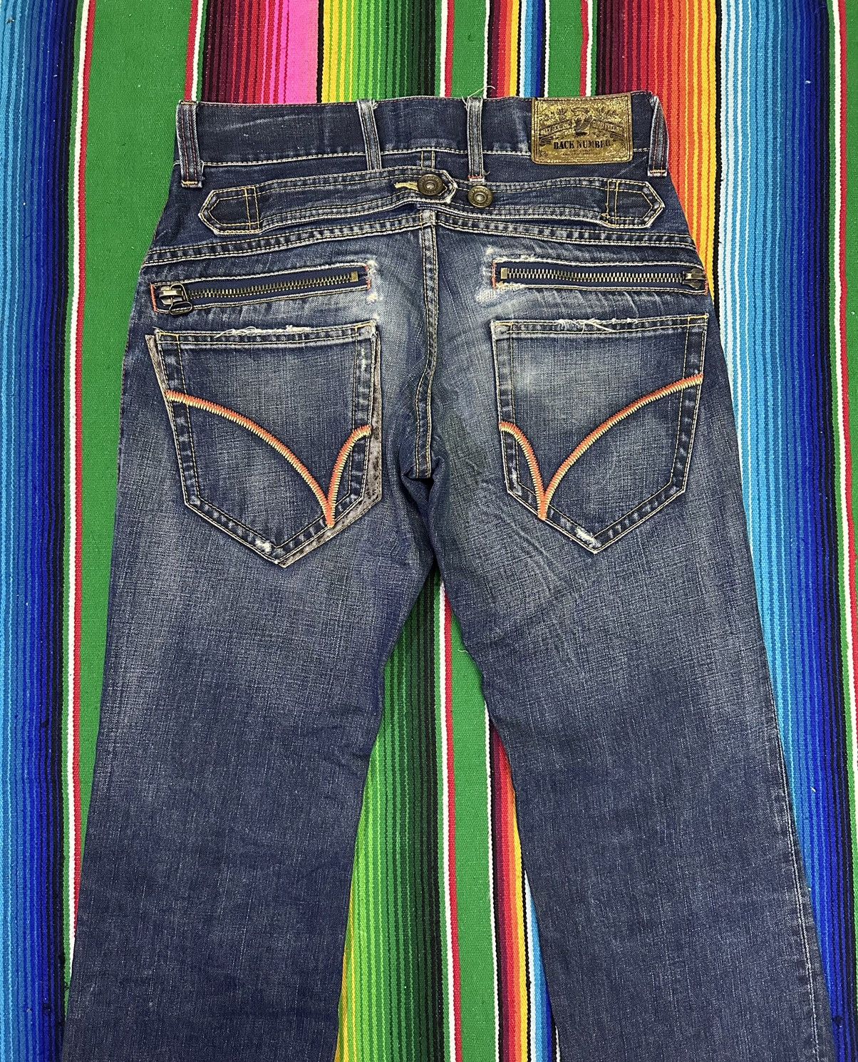Kapital 💥Japanese Brand💥 Back Number Denime Buckle Back 💥 Size US 30 / EU 46 - 4 Thumbnail