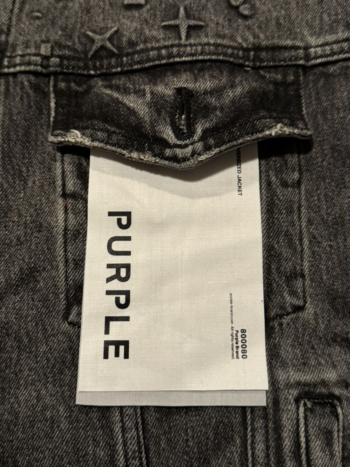 Purple Brand Purple Brand Black Embossed Monogram Denim Jacket New Size US S / EU 44-46 / 1 - 12 Thumbnail