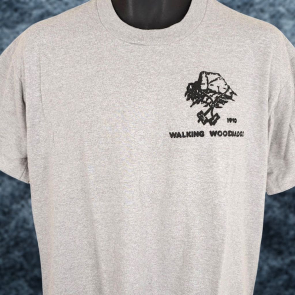 Vintage VINTAGE Boy Scouts T Shirt Mens Size Large Gray 90s Walking Wood Badge USA Screen Stars Crew Neck Short Sleeve Cotton Blend Single Stitch Size US L / EU 52-54 / 3 - 1 Thumbnail