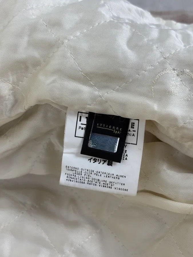 Roberto Cavalli AW2006 Cavalli White Fur Beige Leather Vest Size M / US 6-8 / IT 42-44 - 10 Thumbnail