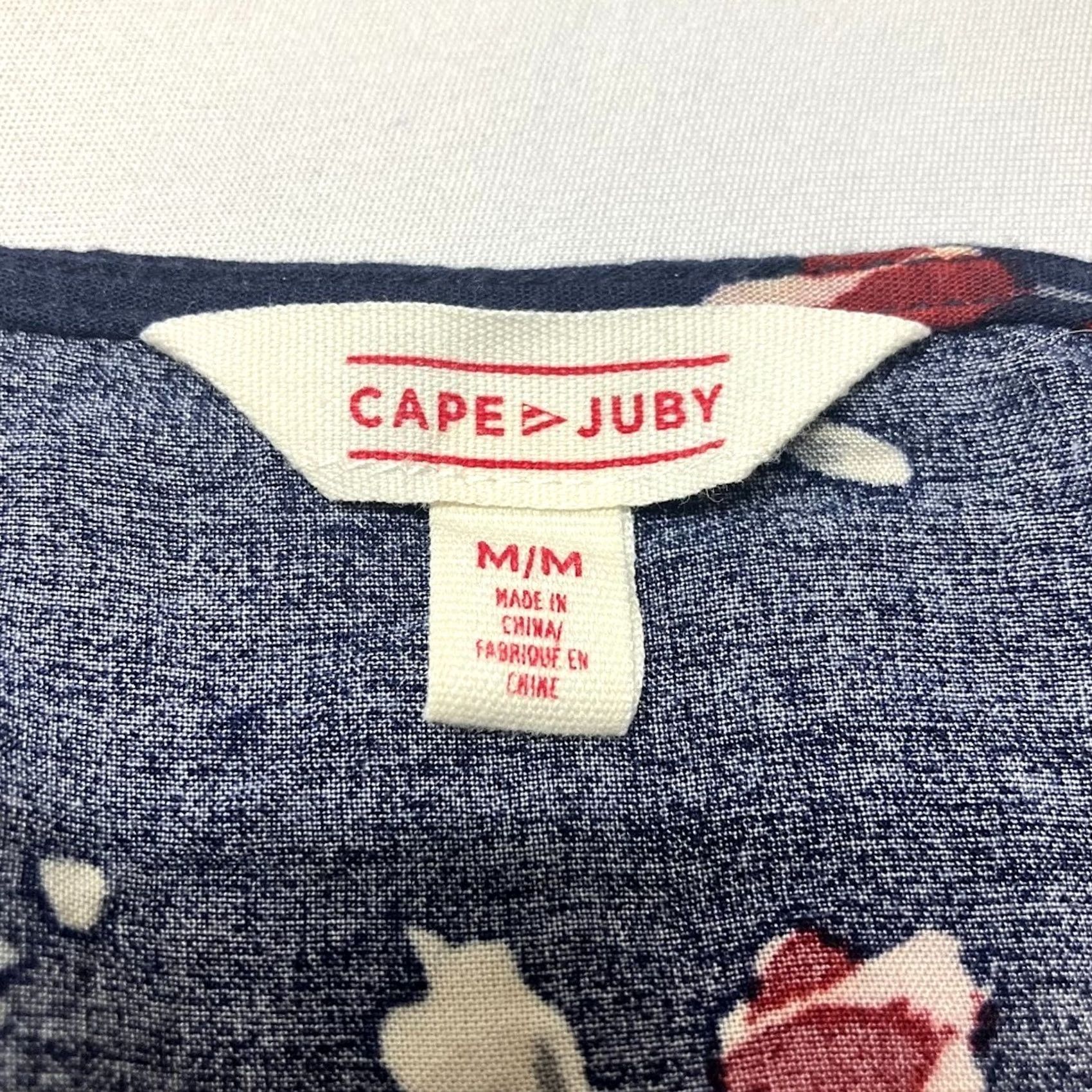 Vintage Cape Juby Floral Romper 3/4 Sleeve Navy Blue Pink Short Jumper Size M Size M / US 6-8 / IT 42-44 - 3 Thumbnail