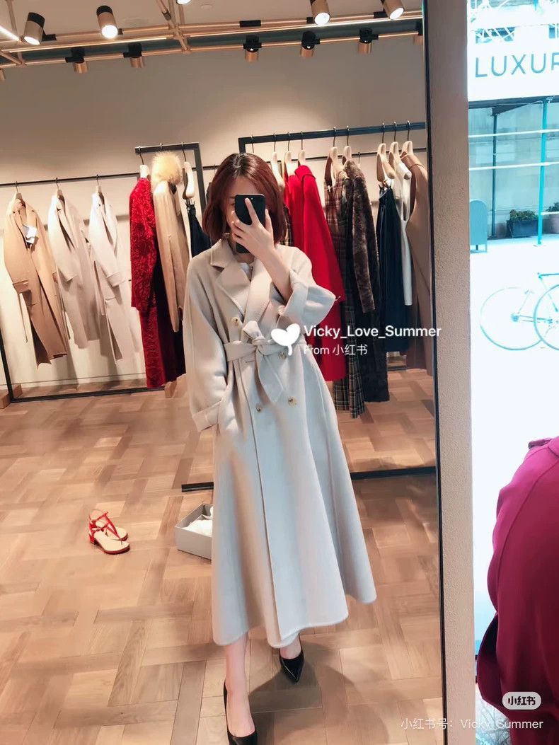 Other MaxMara Abondone Water Wave Cashmere Coat-2508 Size US XS / EU 42 / 0 - 1 Thumbnail