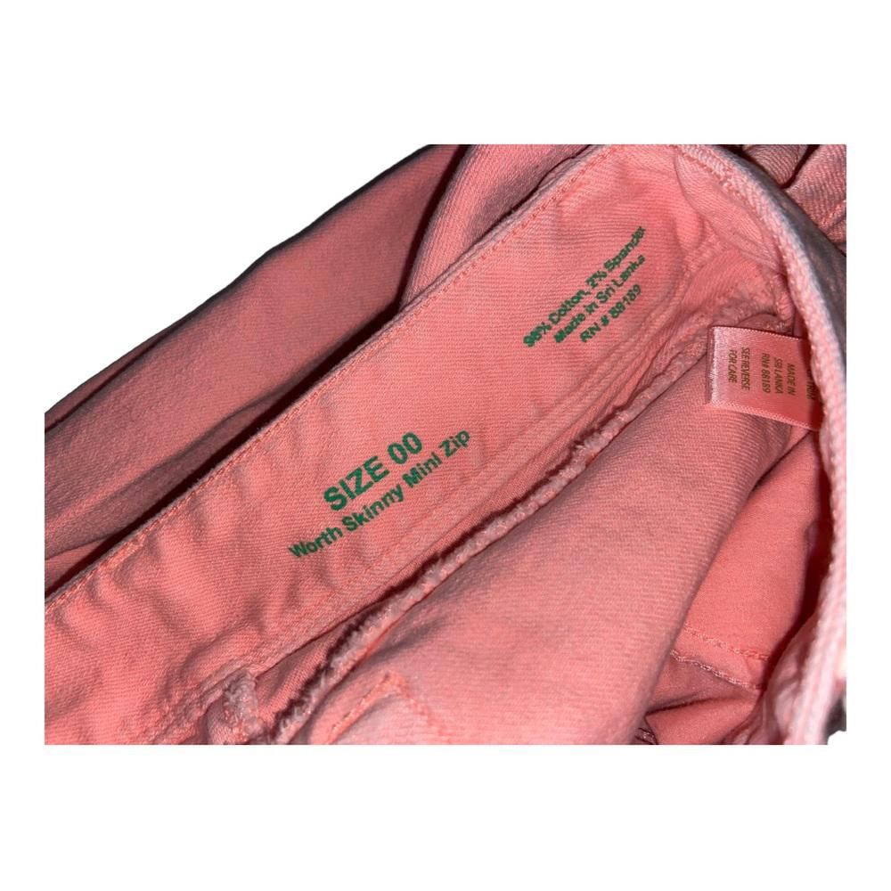 Designer Lilly Pulitzer l Worth Skinny Mini Zip Jeans Size 00 Size 24" / US 00 / IT 34 - 11 Thumbnail