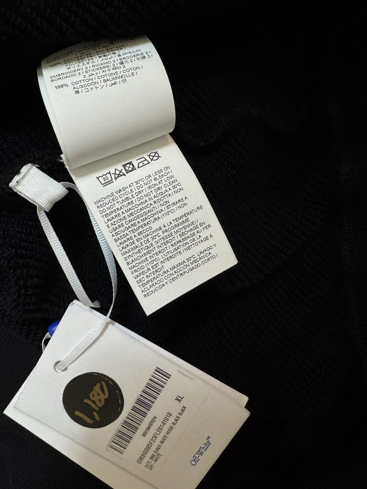 Off-White OFF WHITE EMBROIDERED SKATE HOODIE Size US XL / EU 56 / 4 - 7 Thumbnail