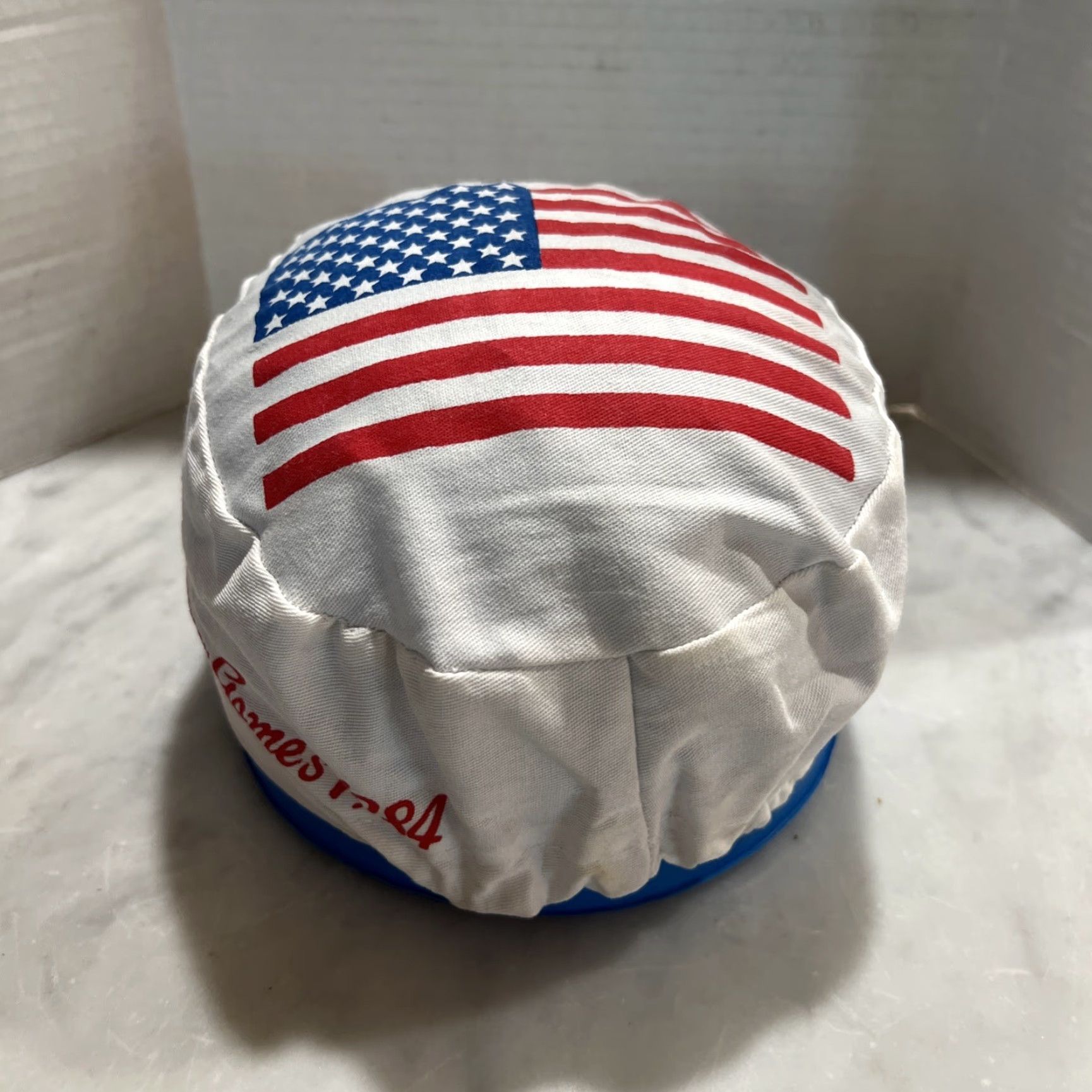 Vintage VINTAGE 1984 Olympics Painters Cap Hat Summer Games White One Size Mens Size ONE SIZE - 5 Thumbnail