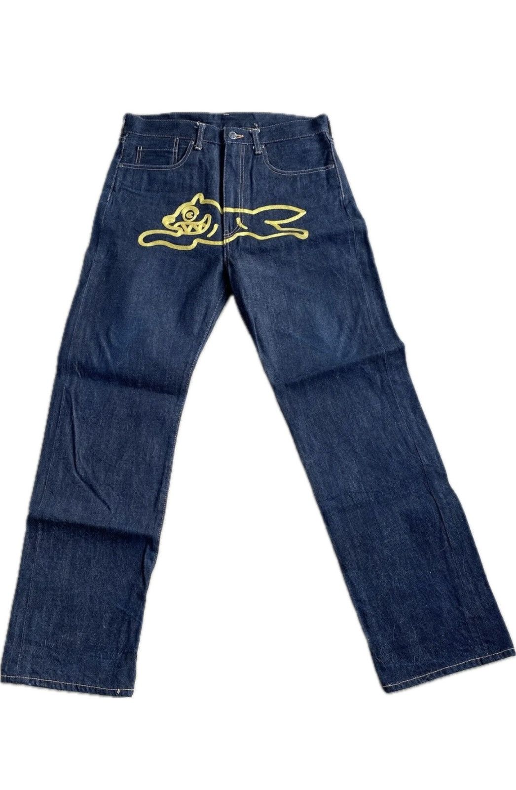 image of Billionaire Boys Club x Icecream Bbc Ice Cream Chainstitch Running Dog Jeans in Blue (Size 32)