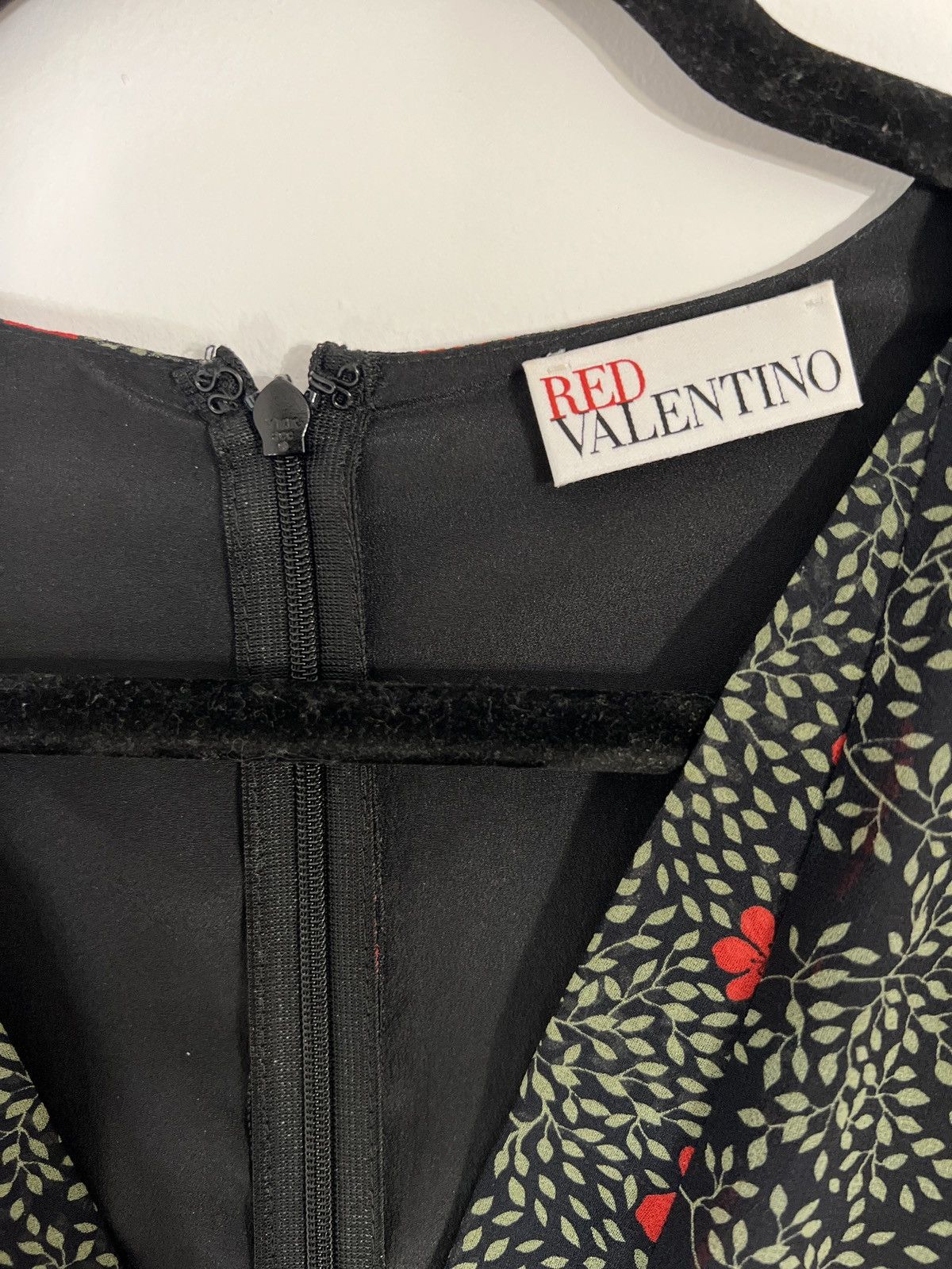 RED Valentino × Valentino RED Valentino pleated floral midi dress Size L / US 10 / IT 46 - 6 Thumbnail
