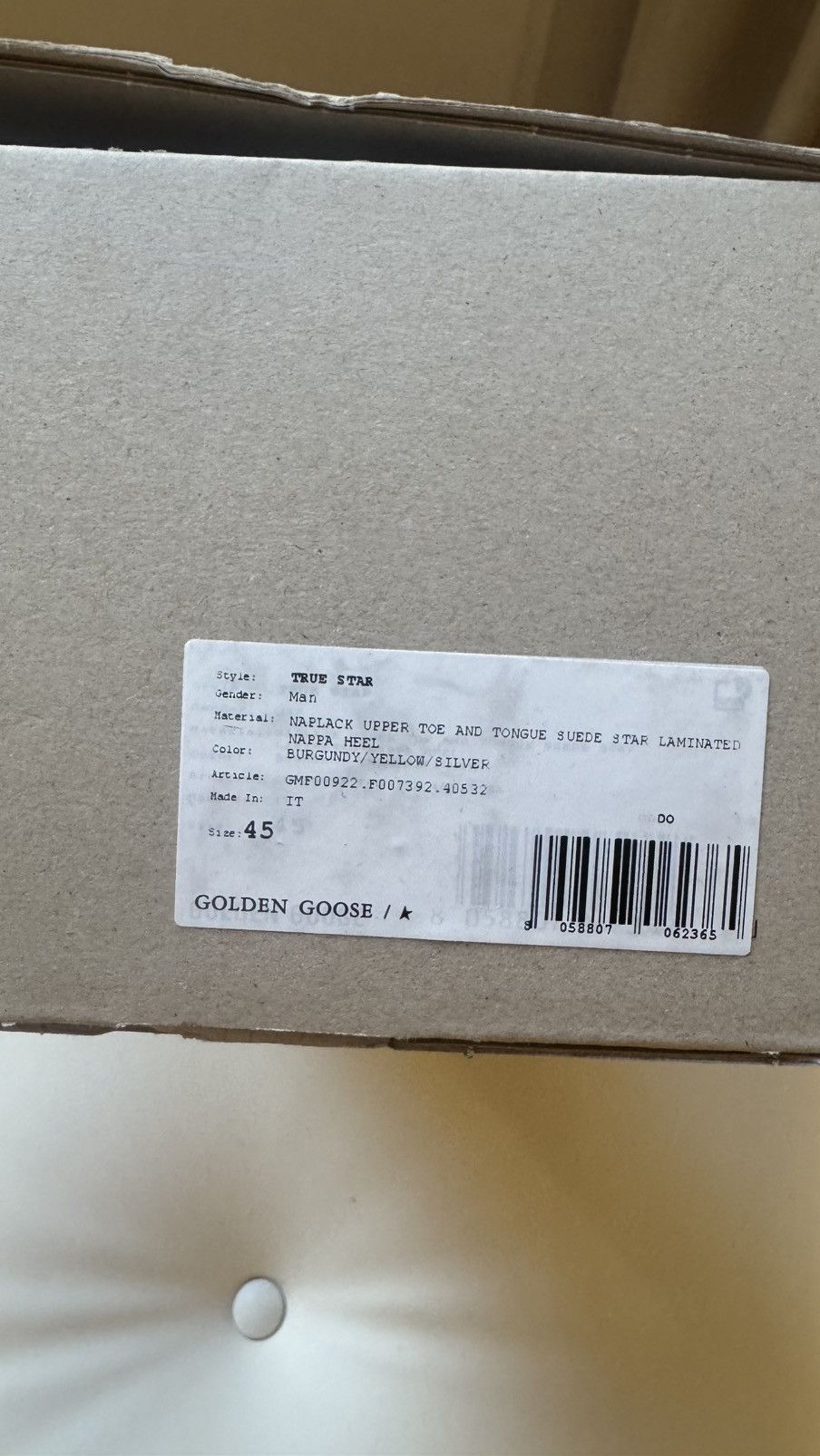 Golden Goose Golden Goose Burgundy True Stars - Size 45 Size US 11.5 / EU 44-45 - 5 Thumbnail