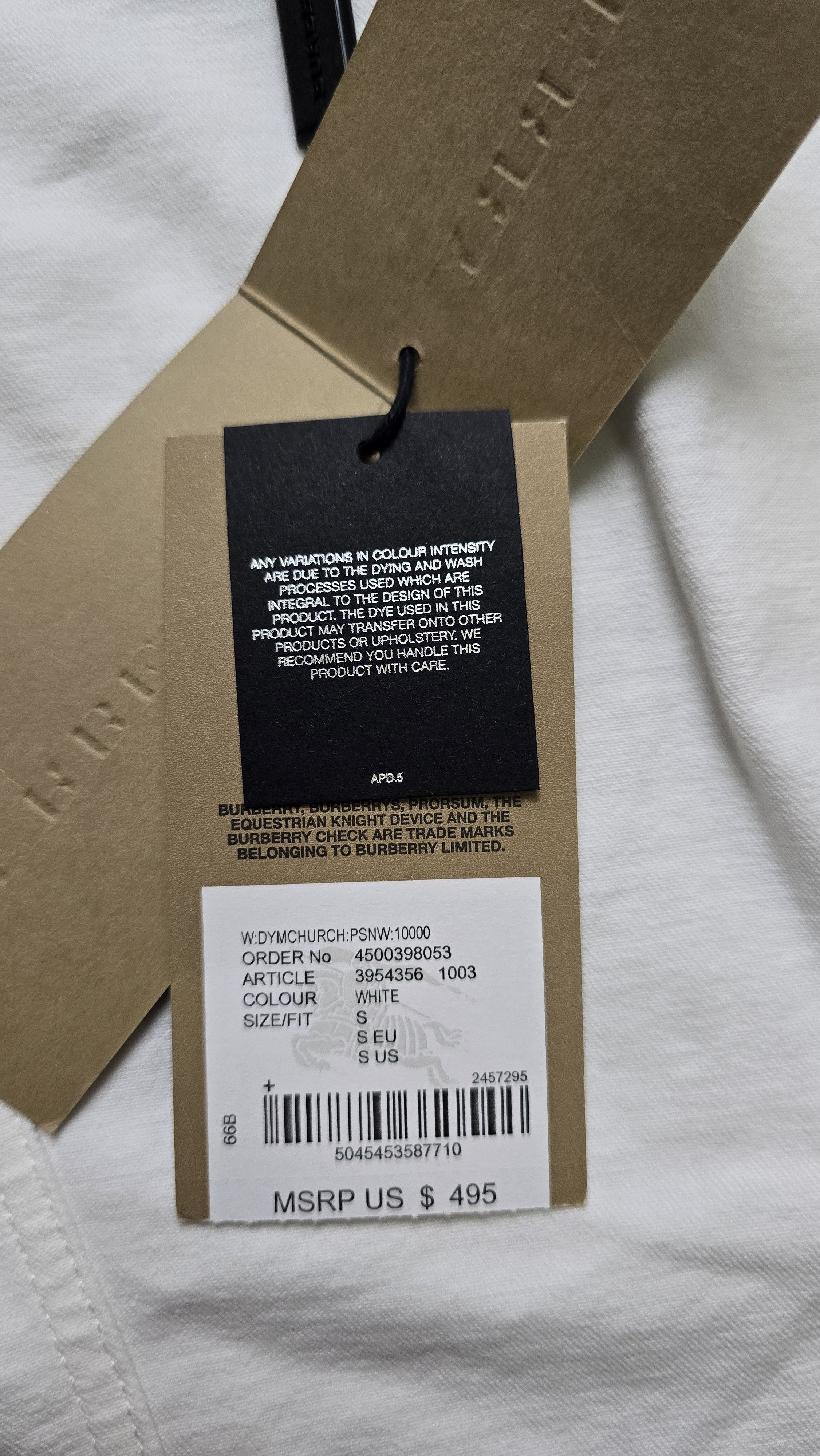 Burberry Burberry Brit White Cropped Denim Jacket Designer Luxury Size S / US 4 / IT 40 - 17 Thumbnail