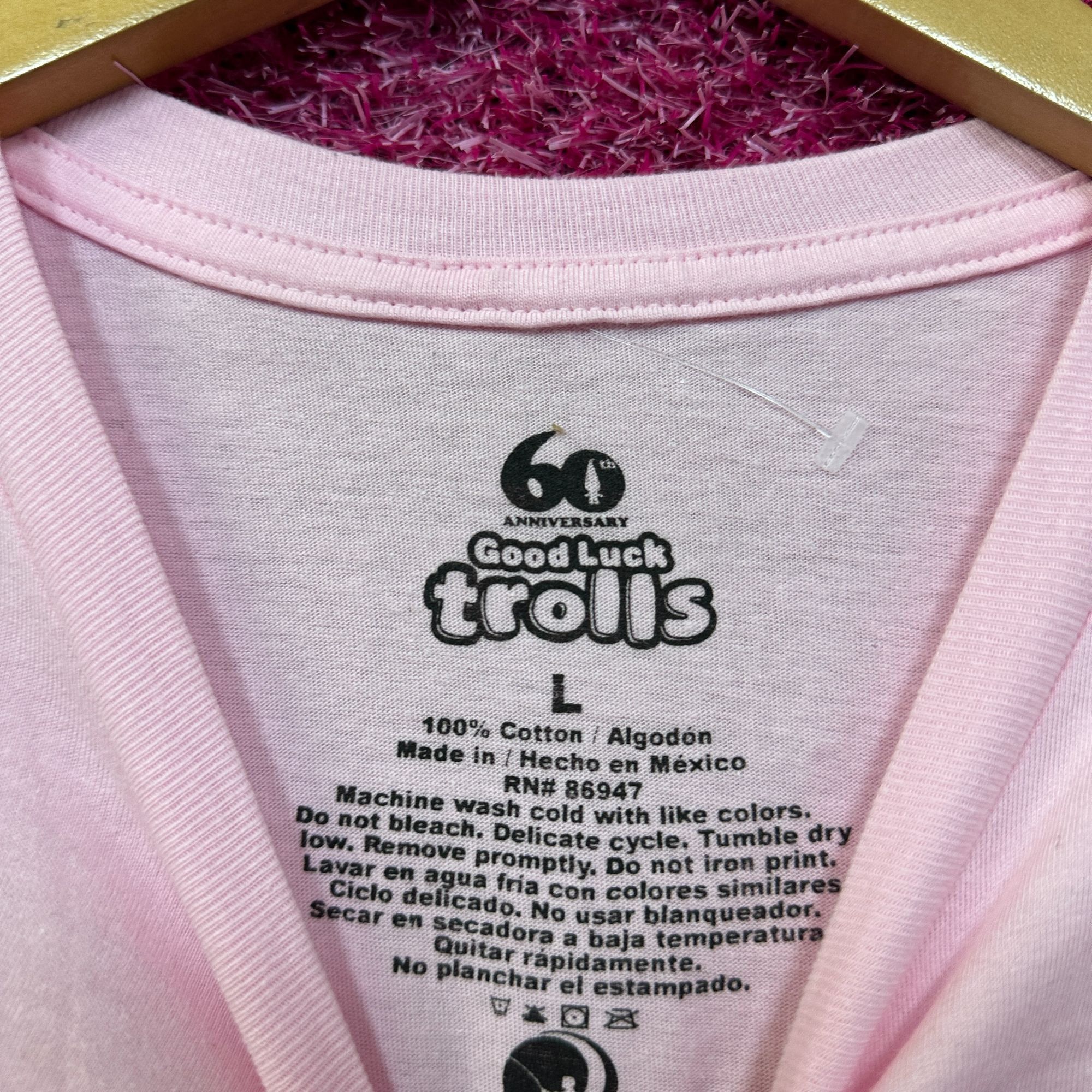 Other Good Luck Trolls 60th Anniversary Toy Promo Tee L Size US L / EU 52-54 / 3 - 4 Thumbnail