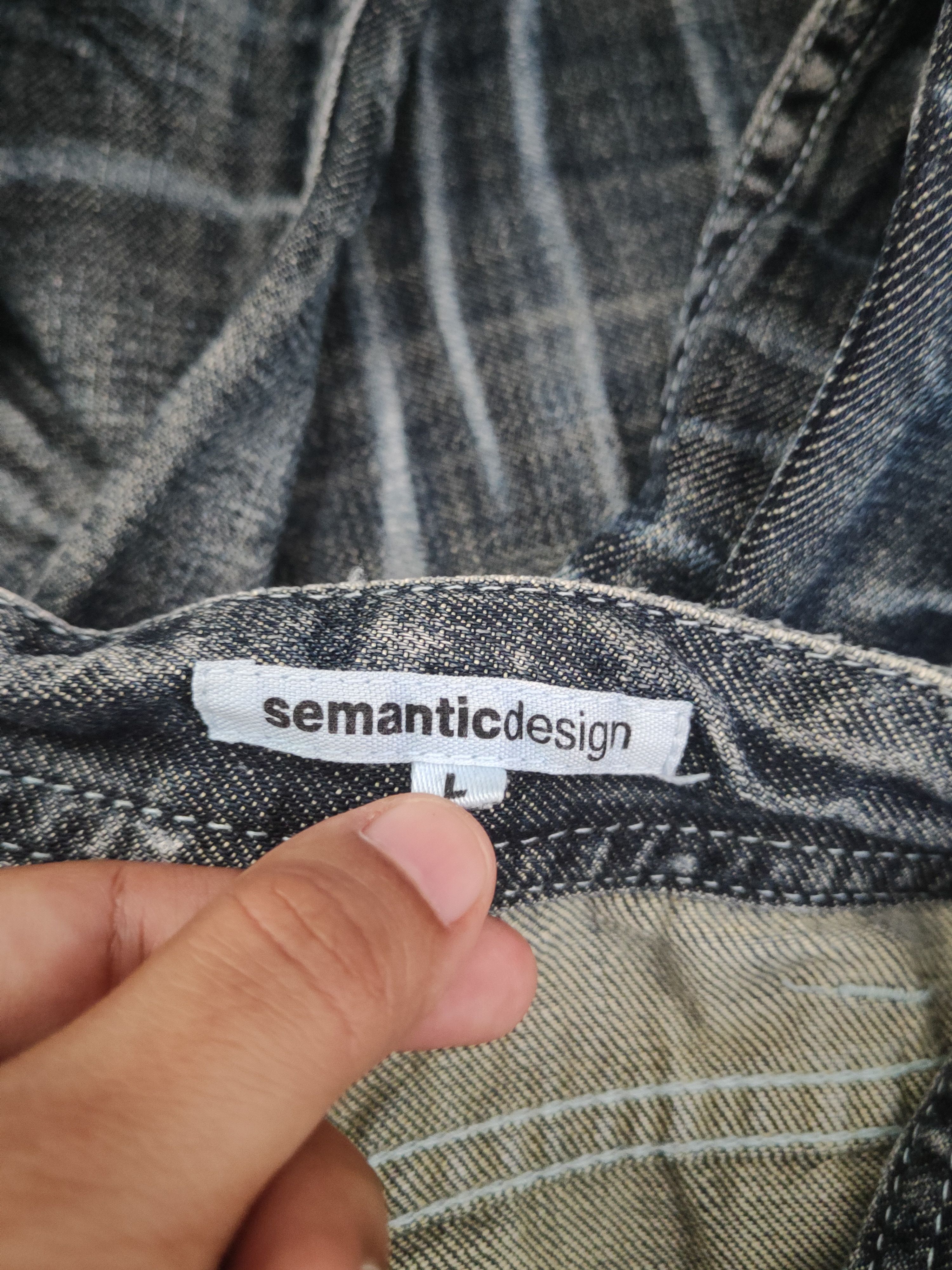 semanticdesign DL Semanticdesign Dark Blue Distressed Ripped Jeans #46-012 Size US 32 / EU 48 - 16 Thumbnail
