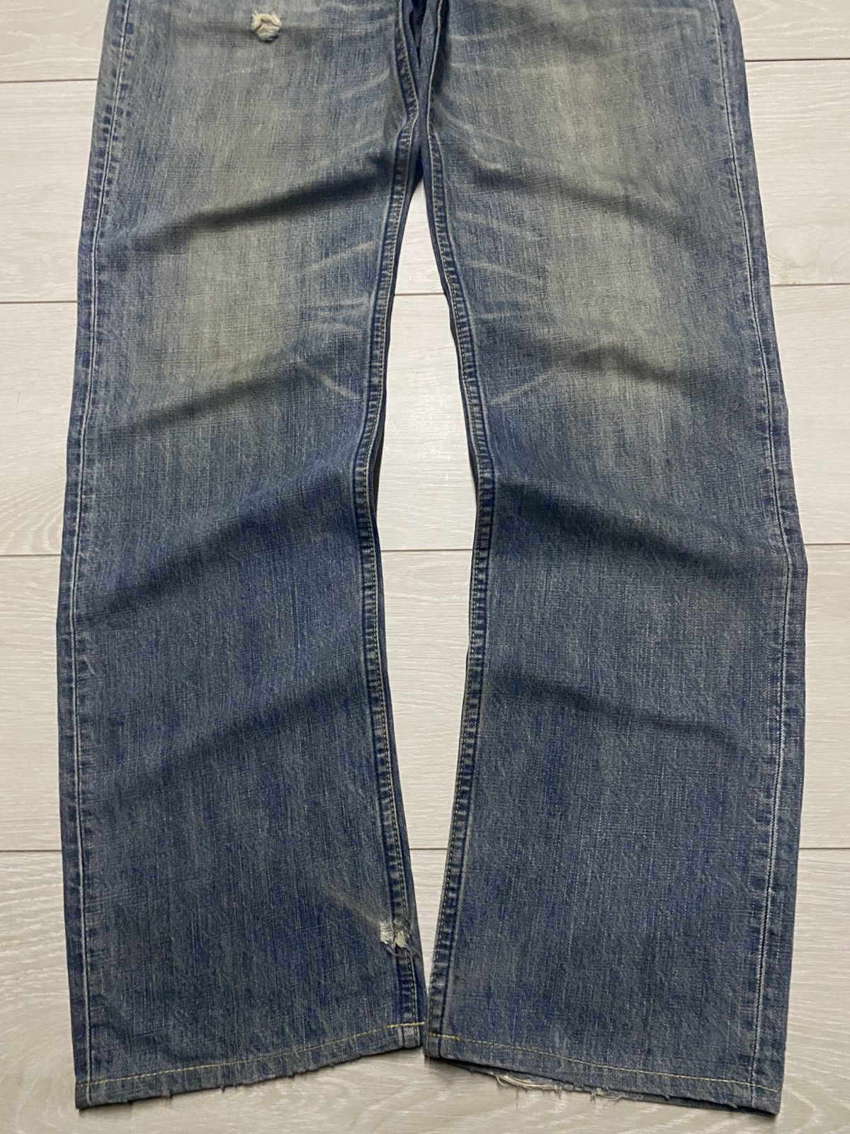 Levi's Vintage Levis 502 Mud Wash Whisker Loose Jeans Size US 32 / EU 48 - 5 Thumbnail