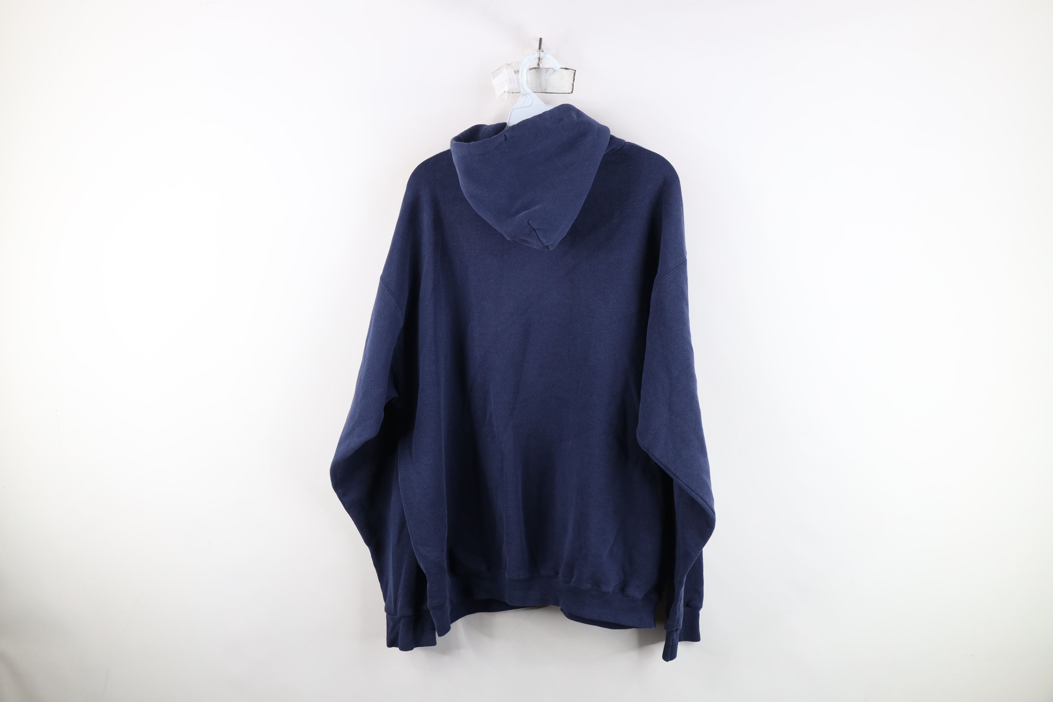 Champion Vintage 90s Champion Spell Out Hoodie Sweatshirt Navy Blue Size US XL / EU 56 / 4 - 12 Thumbnail