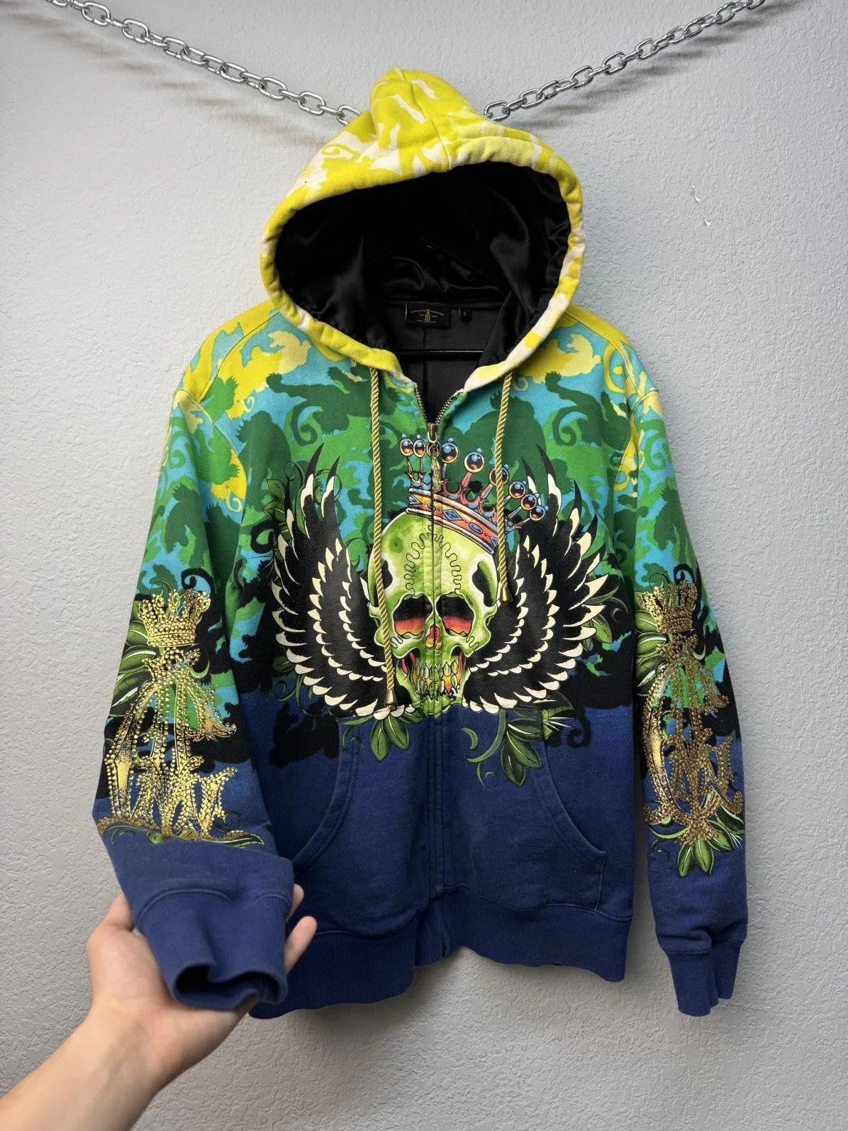 Vintage Y2K Ed Hardy by Christian Audigier Zip Hoodie