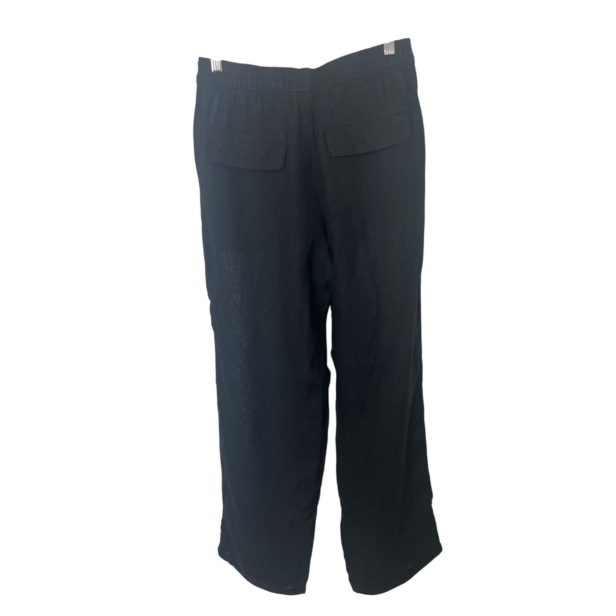 Zara Zara Womens Black Linen Pants Size 27" / US 4 / IT 40 - 3 Thumbnail