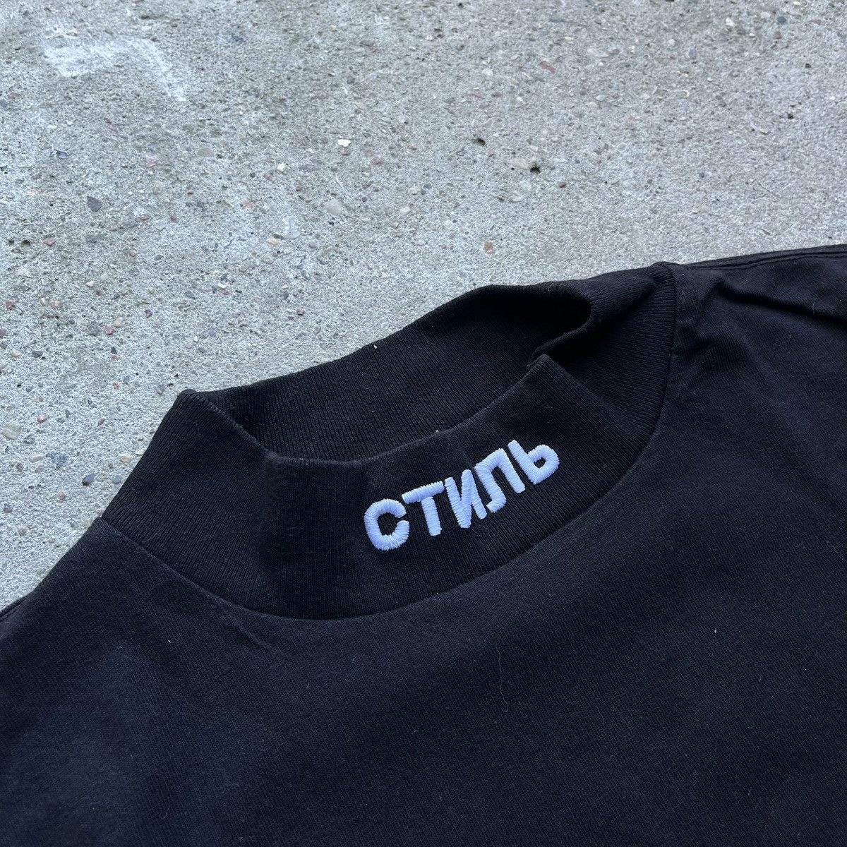 Heron Preston Heron Preston СТИЛЬ oversize turtleneck black T-Shirt Size US M / EU 48-50 / 2 - 3 Thumbnail
