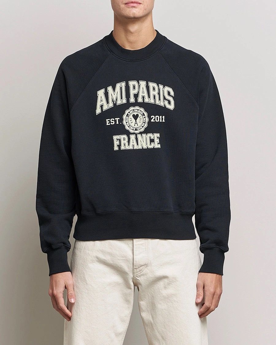 AMI AMI Paris Boxy Raglan Sweatshirt Size US L / EU 52-54 / 3 - 1 Thumbnail