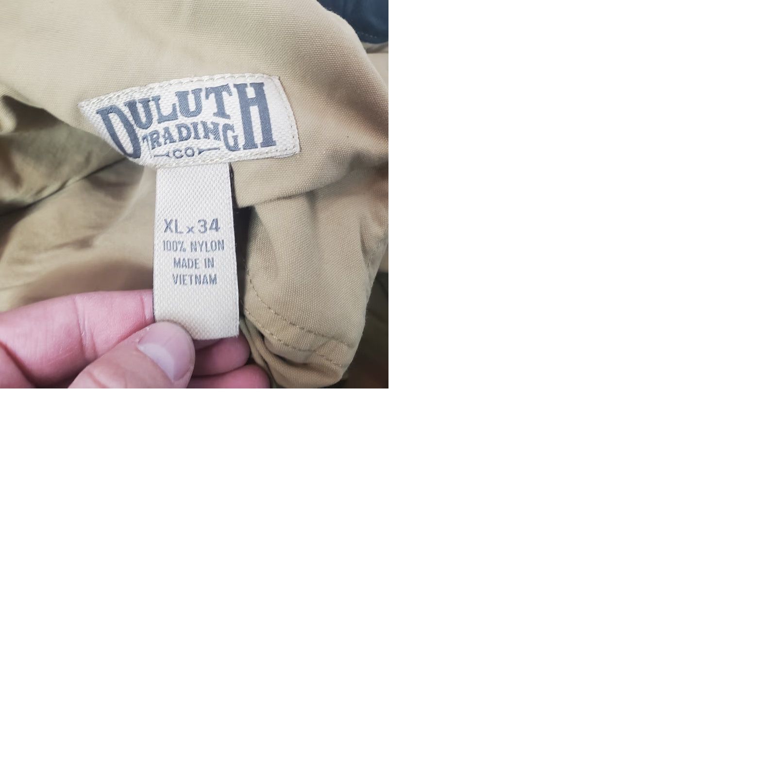 Vintage Duluth Pants Mens XL Beige Cargo Jeans Nylon 34 in Inseam Regular Straight Pockets Logo Front Flat Front Outdoor Casual Workwear Outdoors Size US 36 / EU 52 - 10 Thumbnail
