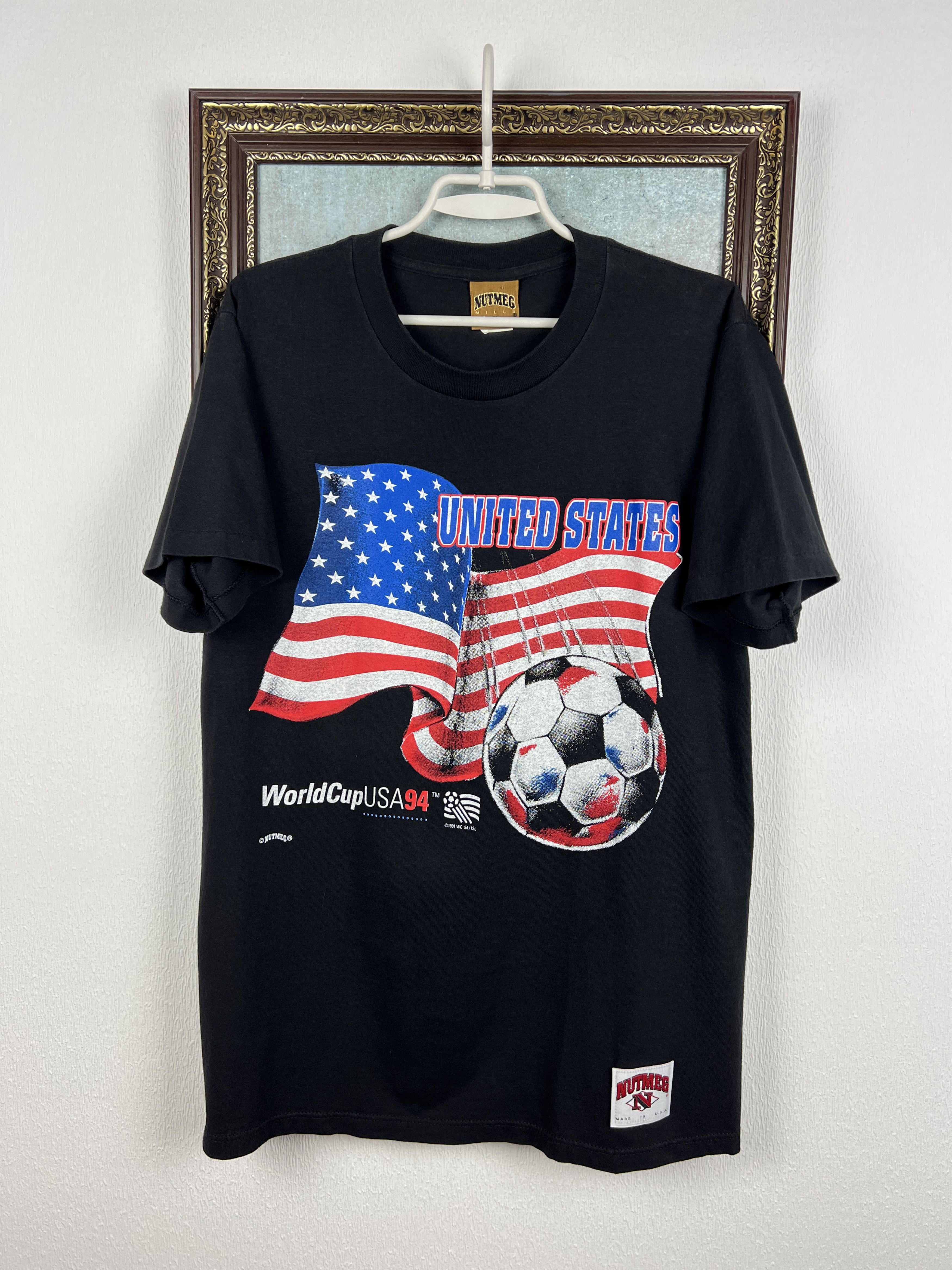 Vintage USA Football World Cup Shirt Soccer Over Print Jersey Size US M / EU 48-50 / 2 - 1 Thumbnail