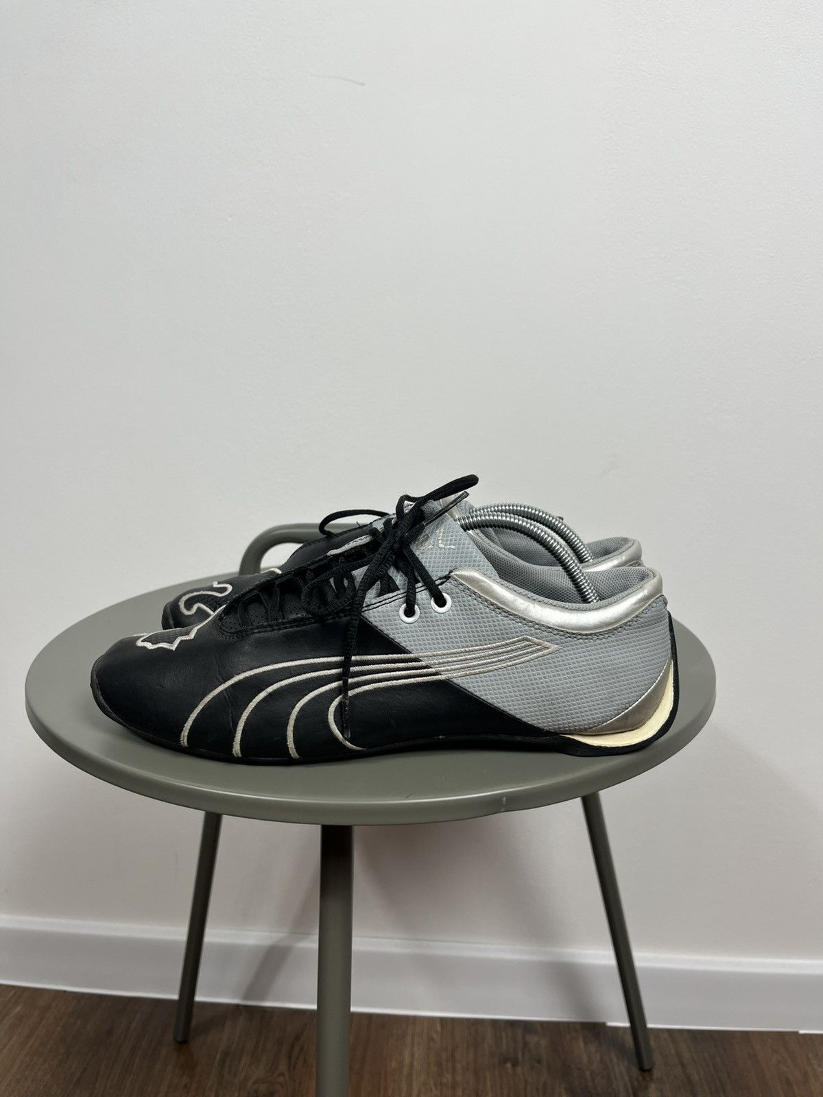 Puma × Vintage Puma Drift Cat Sneakers Black Silver Racing Style Size 39 Size US 7 / IT 37 - 4 Thumbnail
