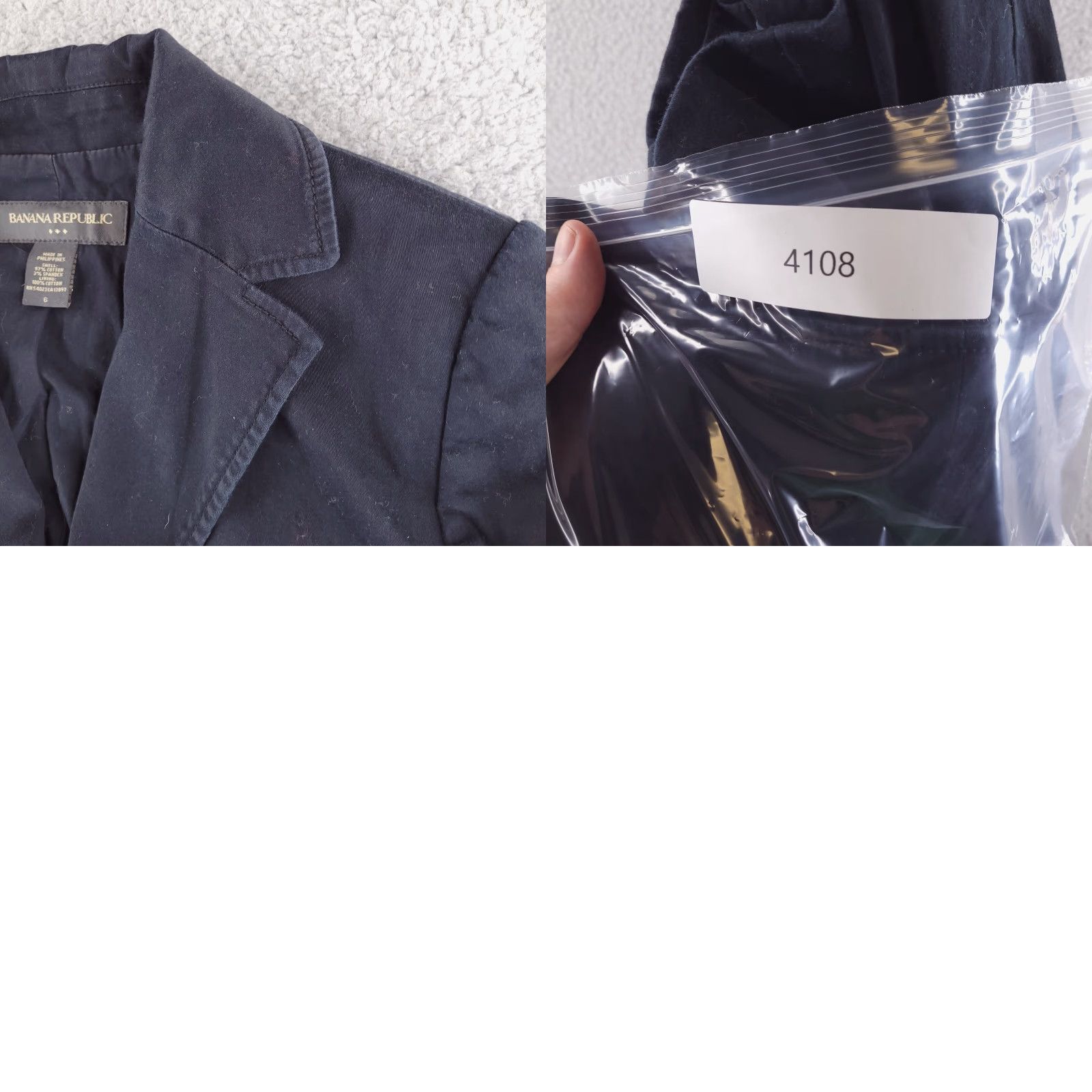 Banana Republic Banana Republic Jacket Womens Small Black Pea Coat Military Size S / US 4 / IT 40 - 8 Thumbnail