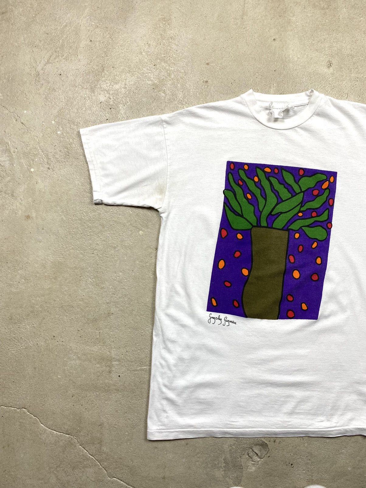 Band Tees Rare! Vintage 1990’s Gonzalez Guzman Art T Shirt Hype Size US M / EU 48-50 / 2 - 2 Thumbnail