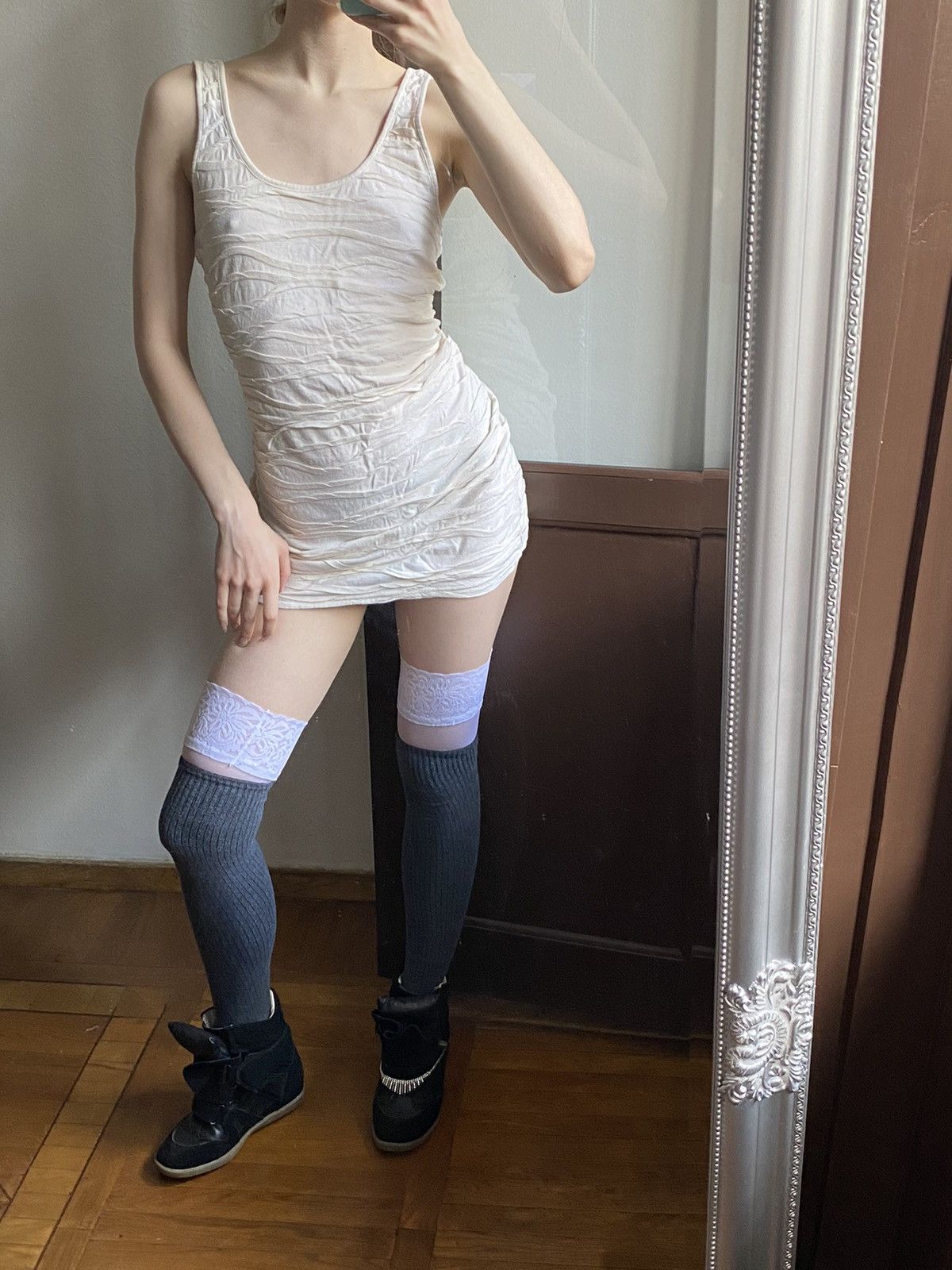 If Six Was Nine × Japanese Brand Vintage abstraction tight mini dress Y2K slim fit Size M / US 6-8 / IT 42-44 - 1 Thumbnail
