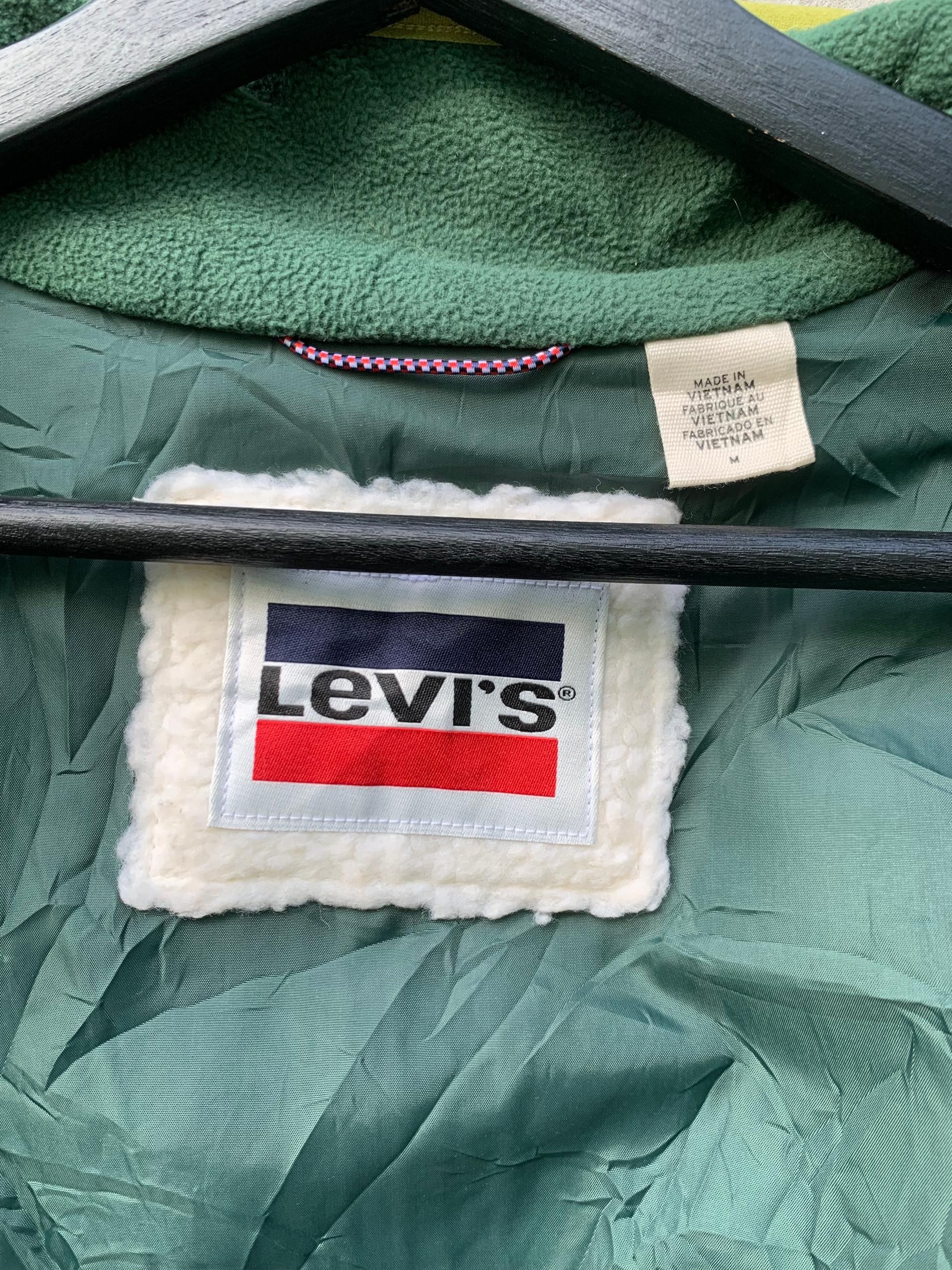 Levi's × Vintage Vintage Levis Fleece Sherpa Full Zipper Jacket Size US M / EU 48-50 / 2 - 6 Thumbnail