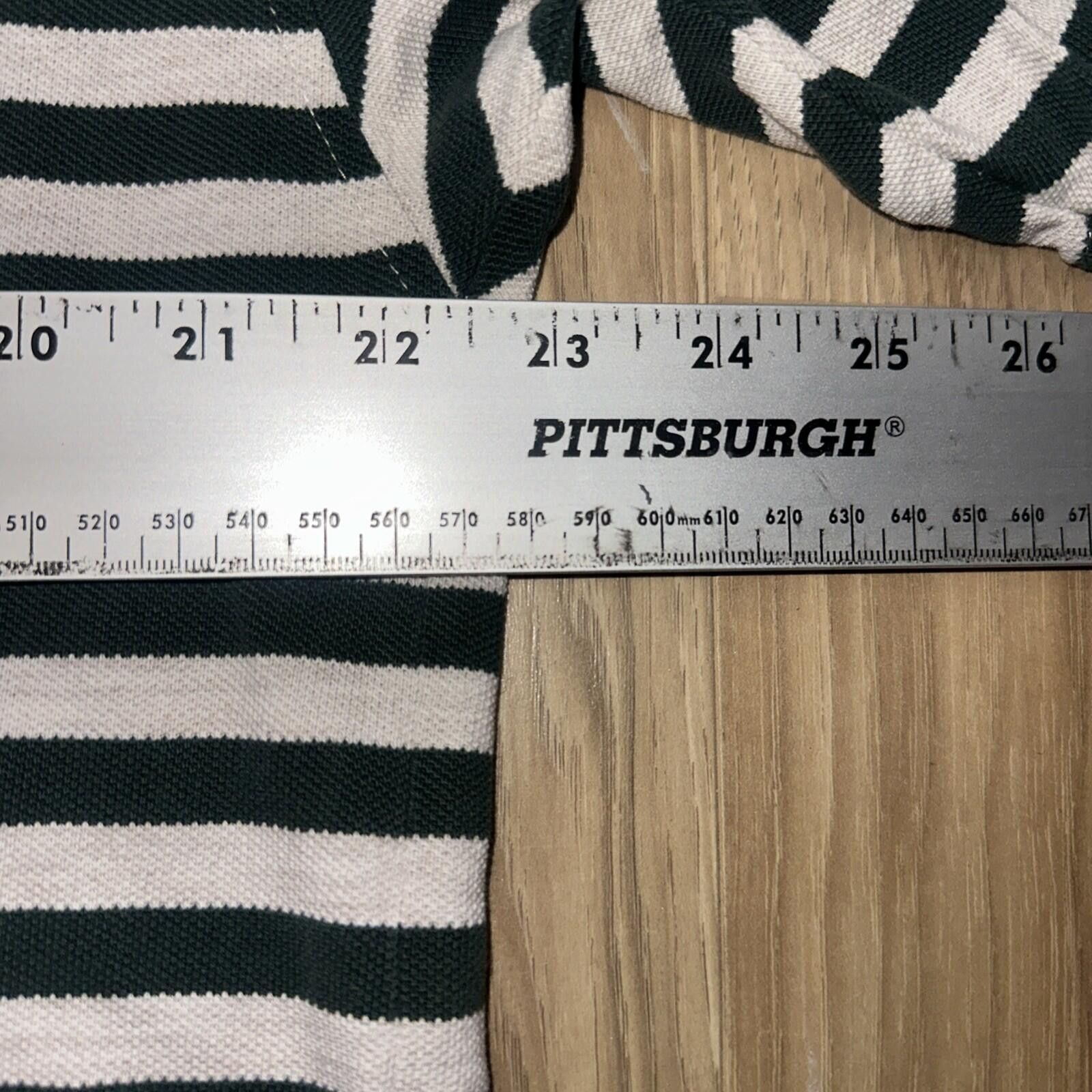 Tommy Hilfiger Tommy Hilfiger Golf Green White Striped Polo Shirt L Size US L / EU 52-54 / 3 - 7 Thumbnail