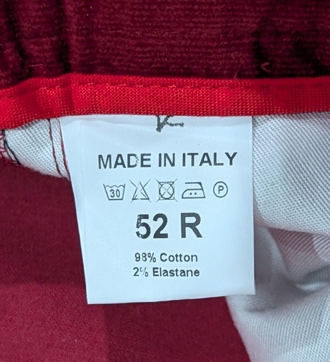 Isaia Mens ISAIA Cotton Straight Leg Jeans Red 52 US 36 Size US 36 / EU 52 - 8 Thumbnail