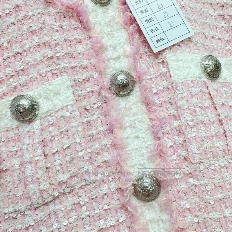 Balmain Balmain Pink Wool Blend Dress for Women . Size S / US 4 / IT 40 - 4 Thumbnail