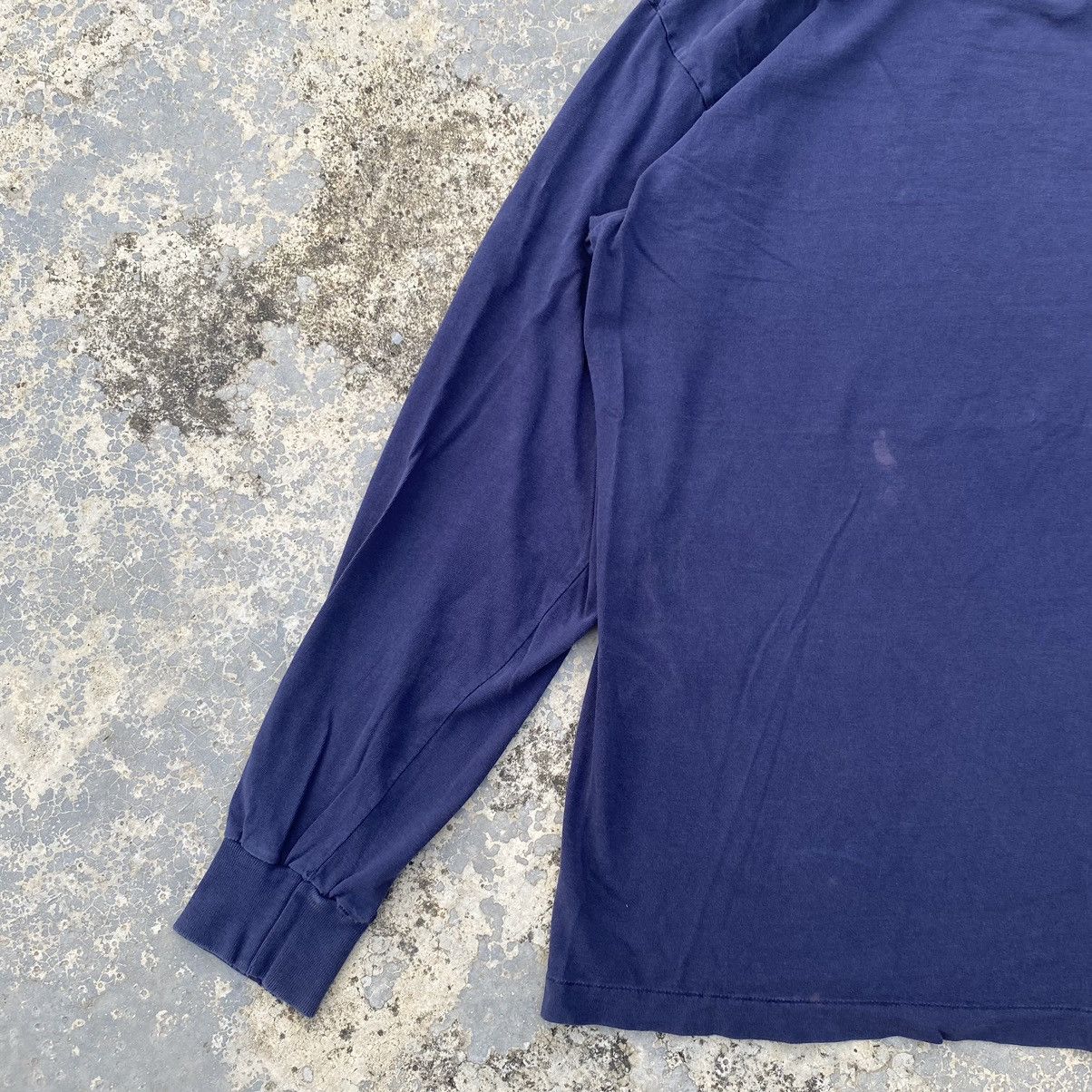 Polo Ralph Lauren × Vintage 90s polo ralph lauren bear long sleeve ripped pocket tee Size US S / EU 44-46 / 1 - 4 Thumbnail