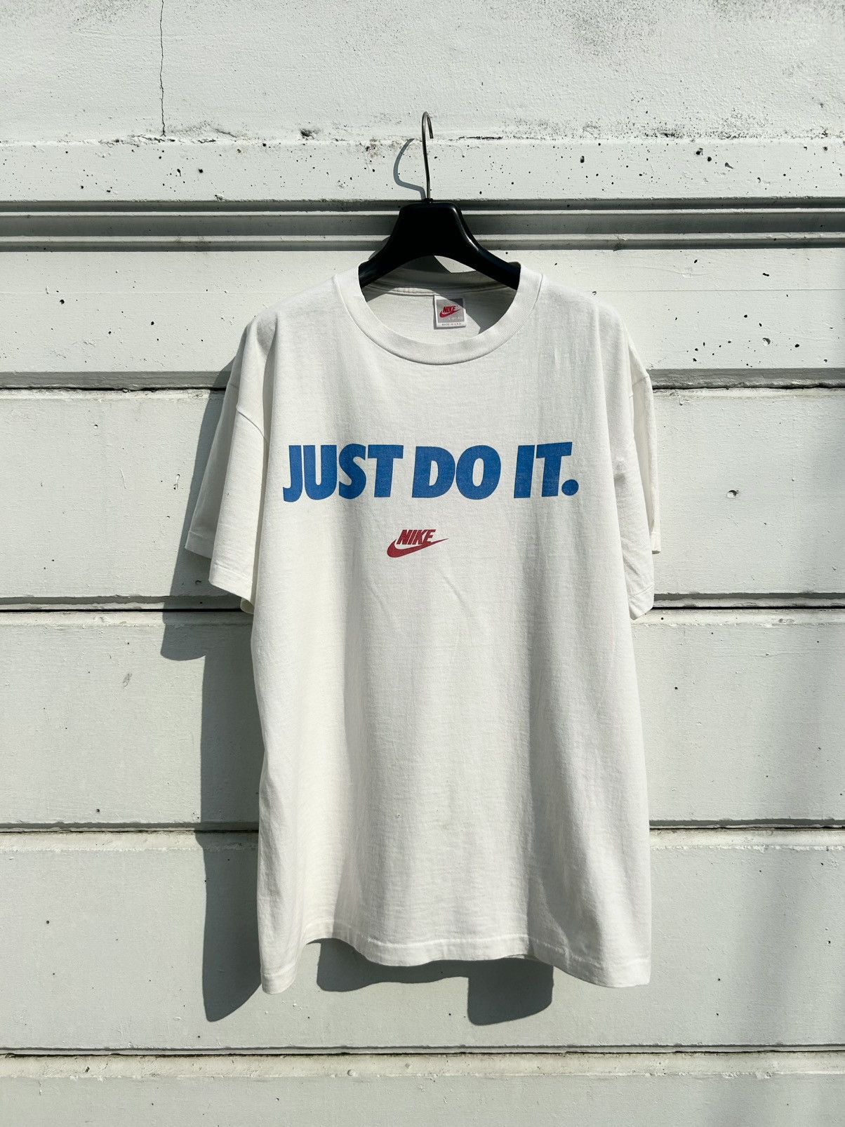 Nike × Vintage Vintage Nike Just do it 1980 Graphic shirts Size US L / EU 52-54 / 3 - 2 Thumbnail