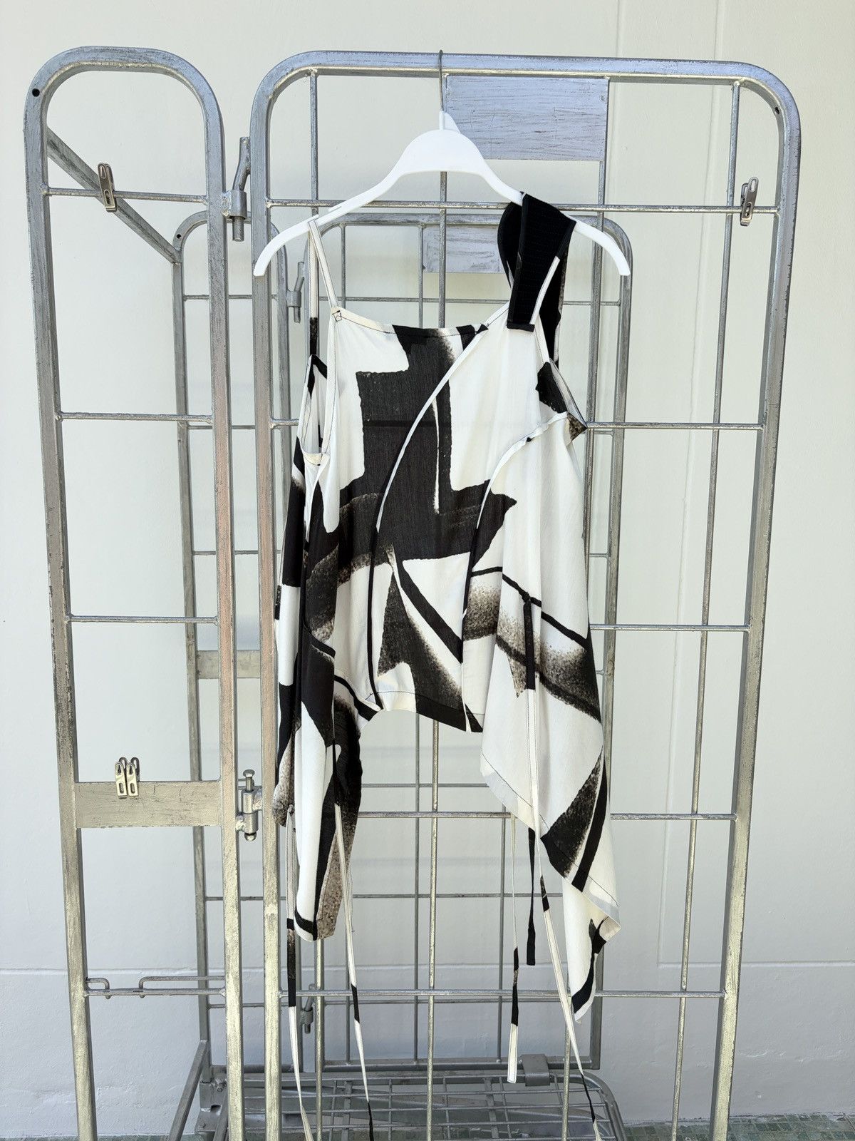 Ann Demeulemeester Ann Demeulemeester SS2011 abstract printed wrapped blouse Size XS / US 0-2 / IT 36-38 - 15 Thumbnail
