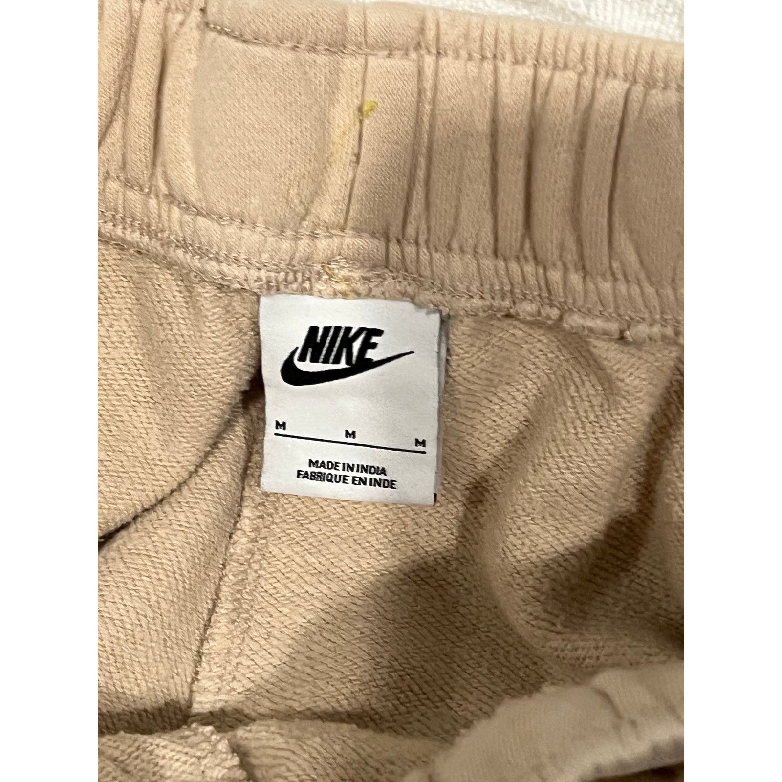 Nike Nike Beige Cream Sweatpants Mens Med Size US 36 / EU 52 - 3 Thumbnail