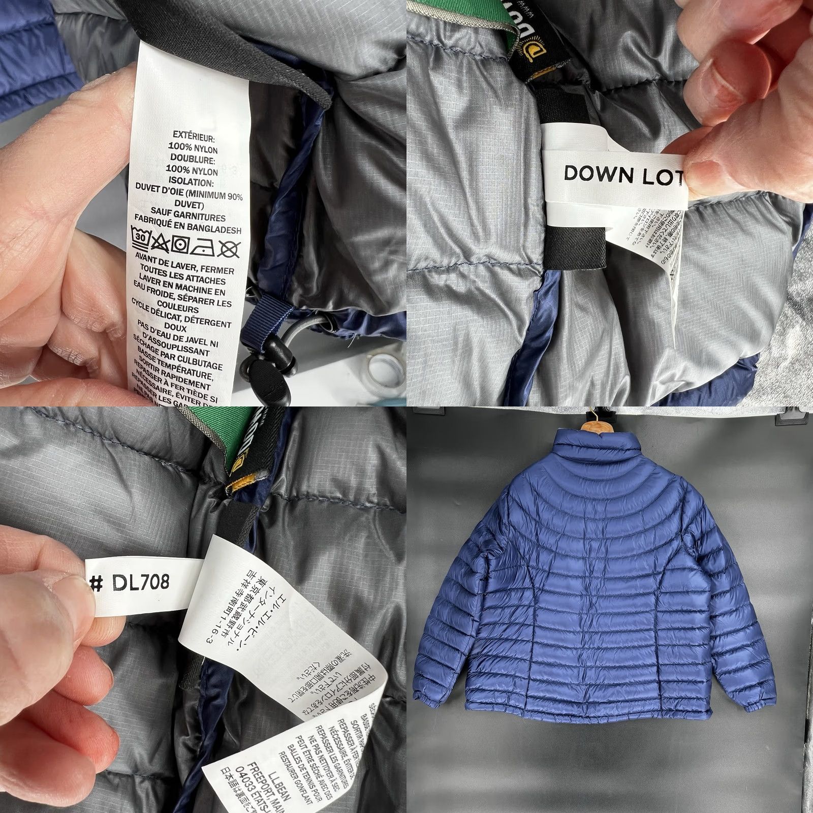 Vintage LL Bean Ultralight 850 Goose Down Jacket Womens 2XL DownTek Pertex Quantum Down Puffer Jacket Size XXL / US 16-18 / IT 52-54 - 9 Thumbnail