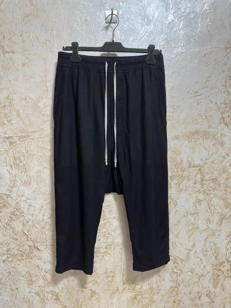 Rick Owens Rick Owens Cropped Pants Lightweight Black Cool Size US 31 - 1 Thumbnail