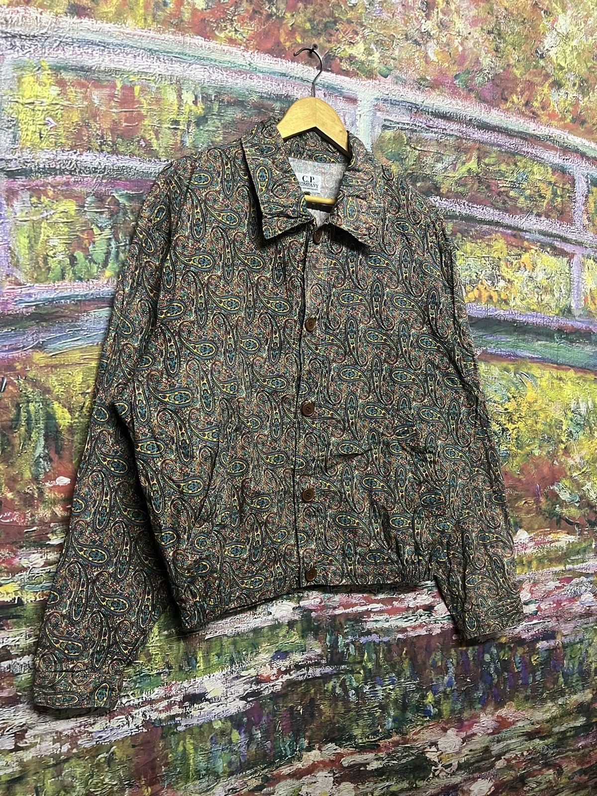 C.P. Company Vintage Cp Company Paisley Printed Button jacket Size US L / EU 52-54 / 3 - 6 Thumbnail