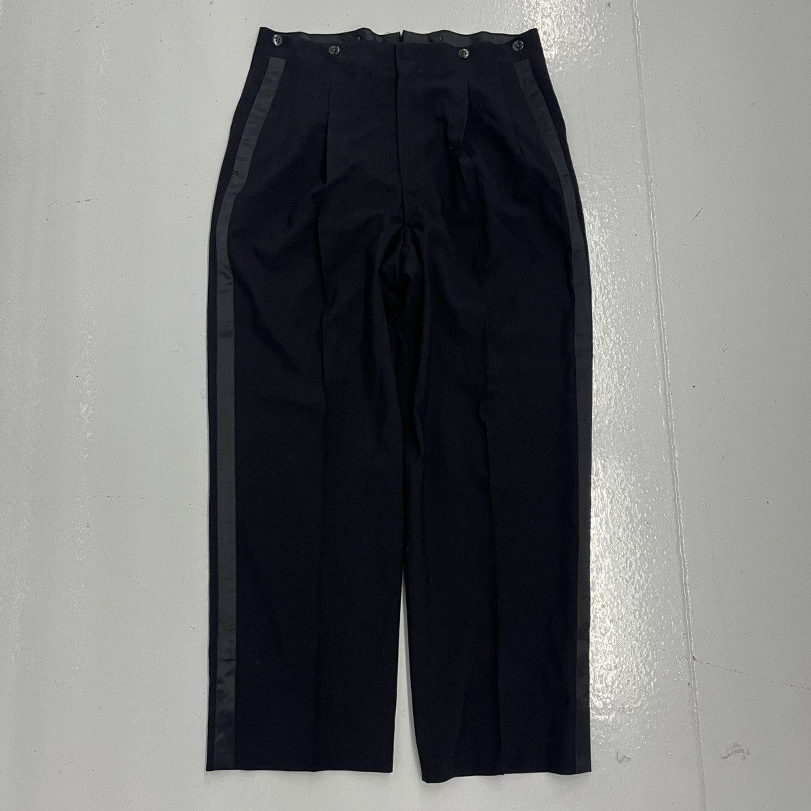 Other Vintage 40s After Six Rudofker Navy Wool 2-Piece Suit Size 44L - 5 Thumbnail