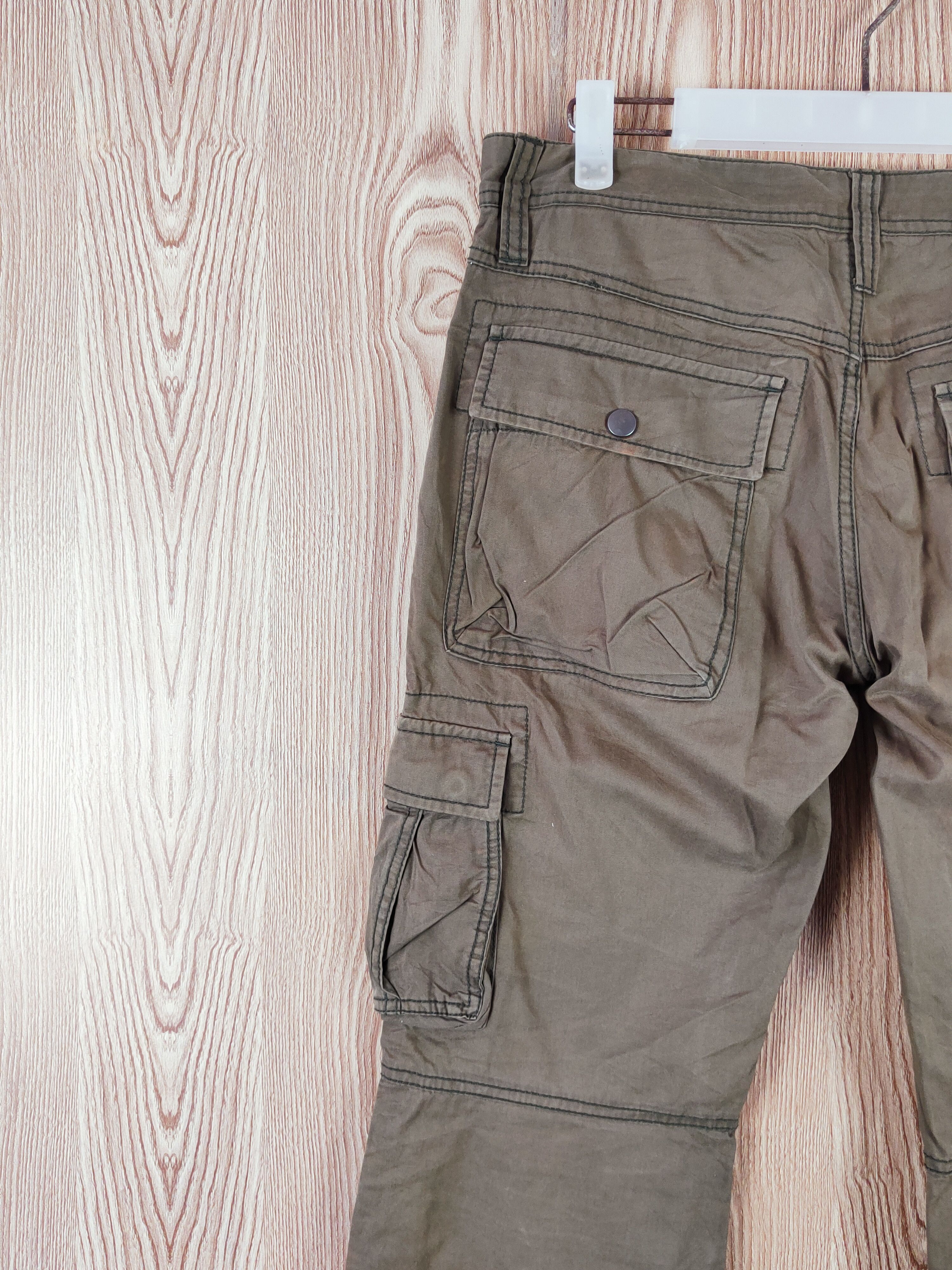 Japanese Brand DL Destrad Khaki Multipocket Tactical Cargo Pants #W528 Size US 31 - 10 Thumbnail