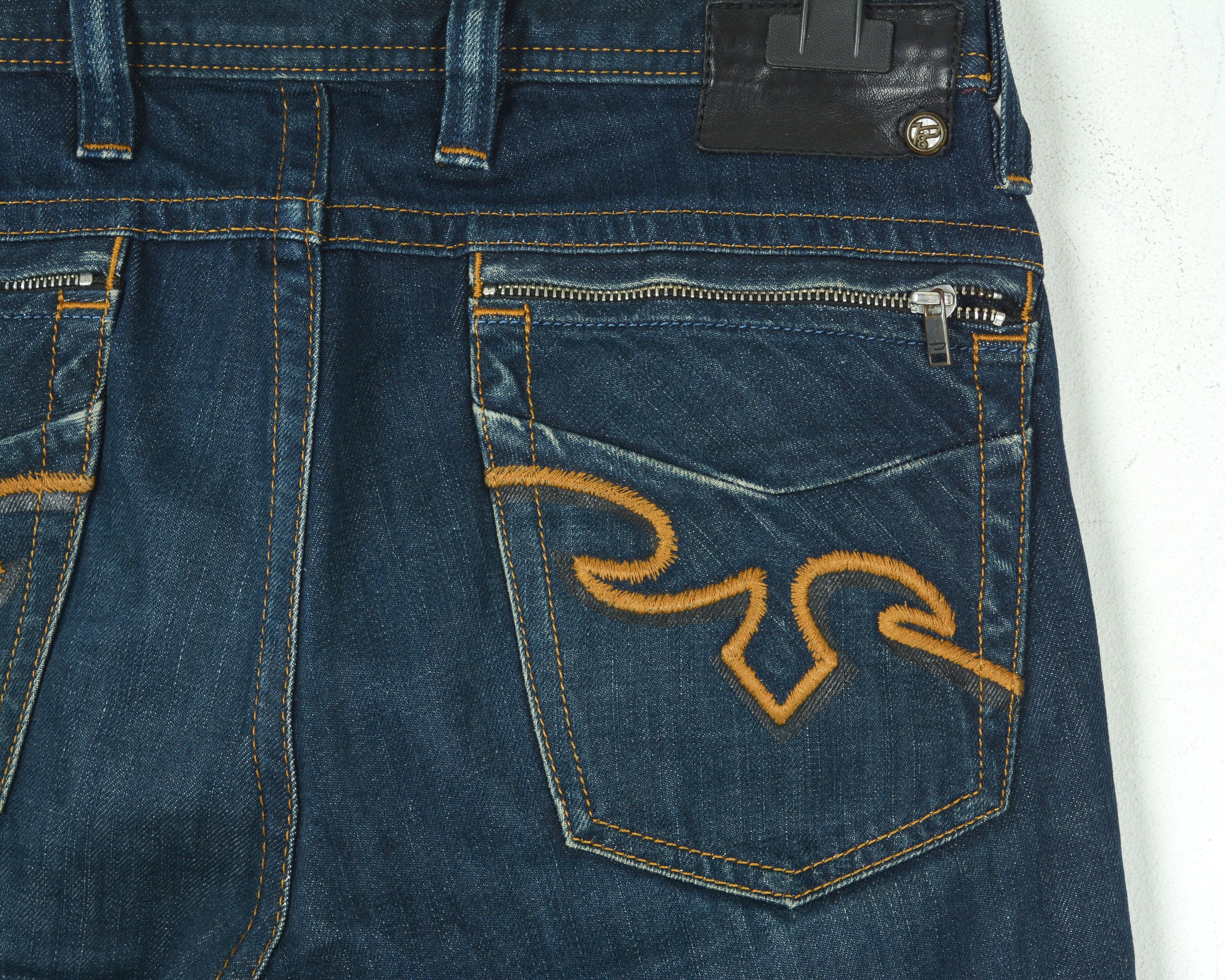 Diesel Rayan W30 L32 Regular Straight Jeans Denim Pants Embroidered Size US 30 / EU 46 - 6 Thumbnail