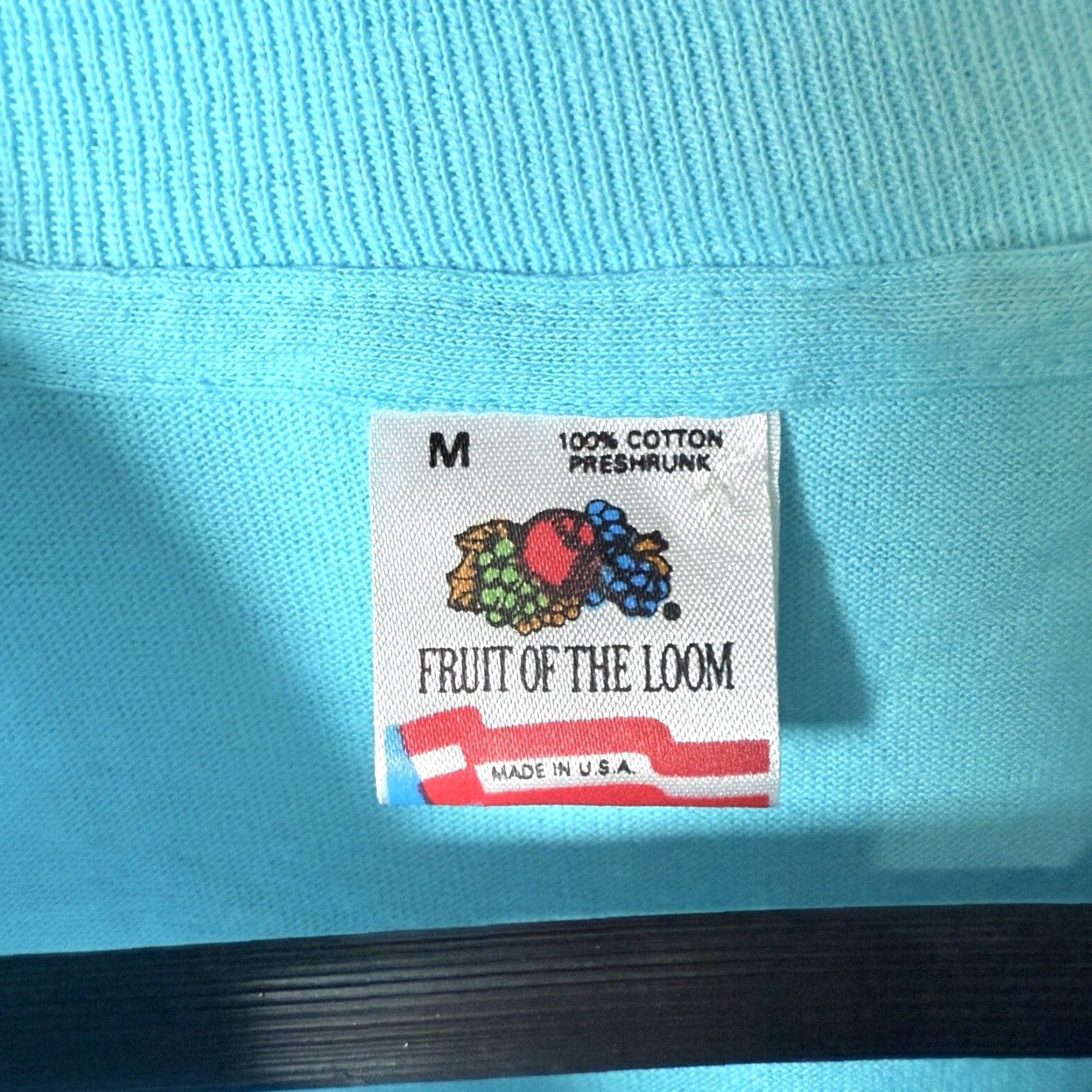 Fruit Of The Loom VINTAGE Fruit of the Loom T-Shirt Men M Blue Bay Area Ridge Trail USA Graphic 90s Single Stitch Size US M / EU 48-50 / 2 - 4 Thumbnail